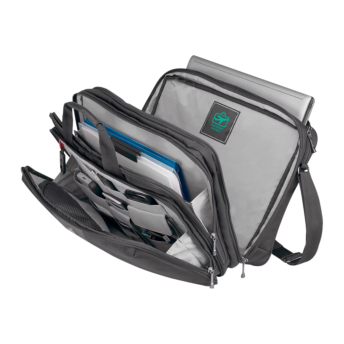 WENGER® laptoptas Legacy, voor 17 inch laptops, 3 vakken, schouderriem