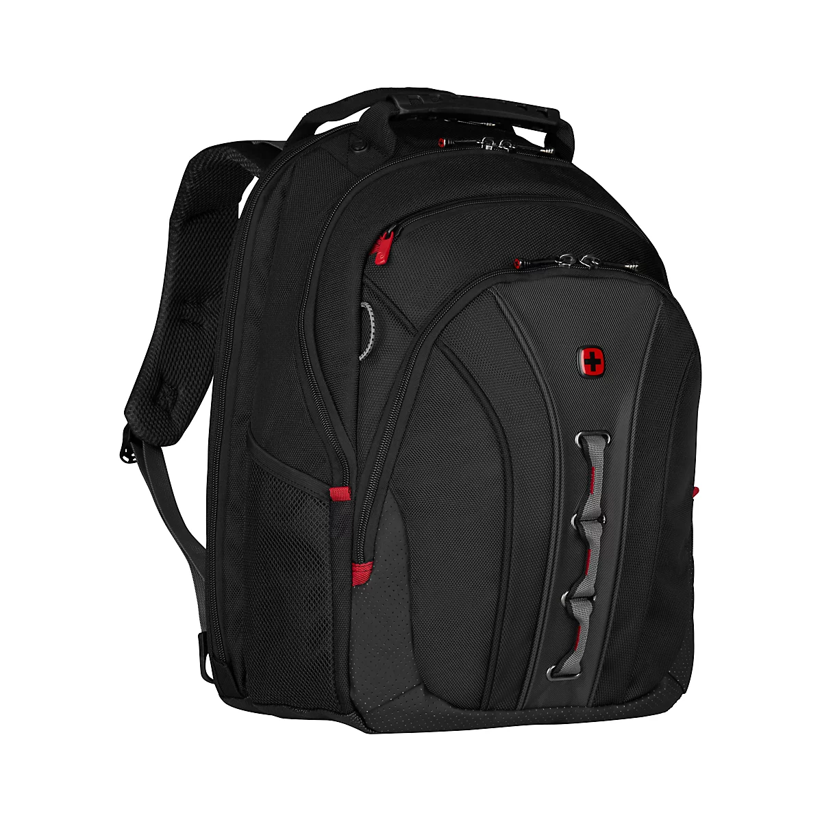 Wenger Legacy laptoprugzak, 21 l, voor laptops tot 16', laptopvak, organiser, L 250 x B 350 x H 450 mm, 80% polyester, 20% nylon, zwart/grijs