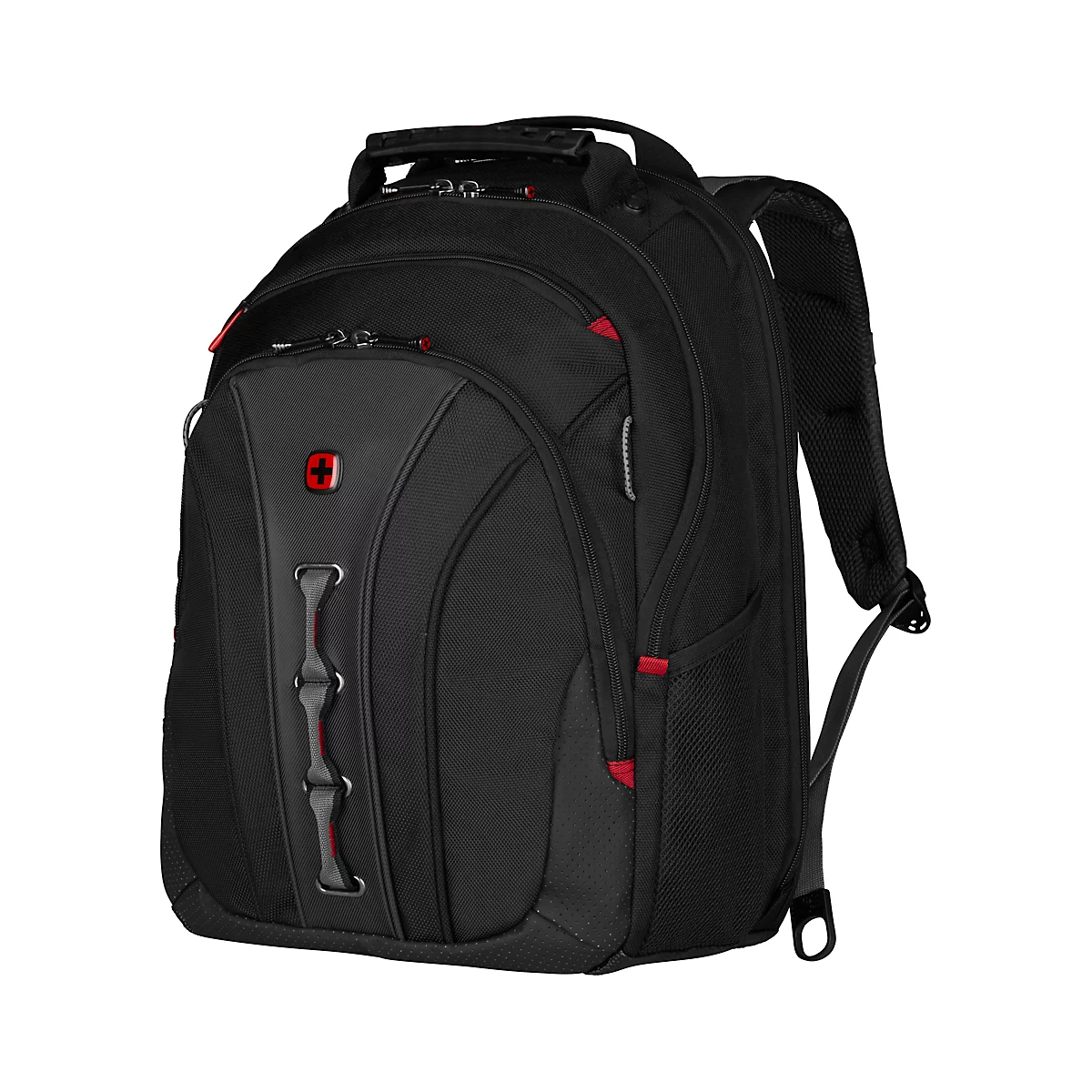 Wenger Legacy laptoprugzak, 21 l, voor laptops tot 16', laptopvak, organiser, L 250 x B 350 x H 450 mm, 80% polyester, 20% nylon, zwart/grijs