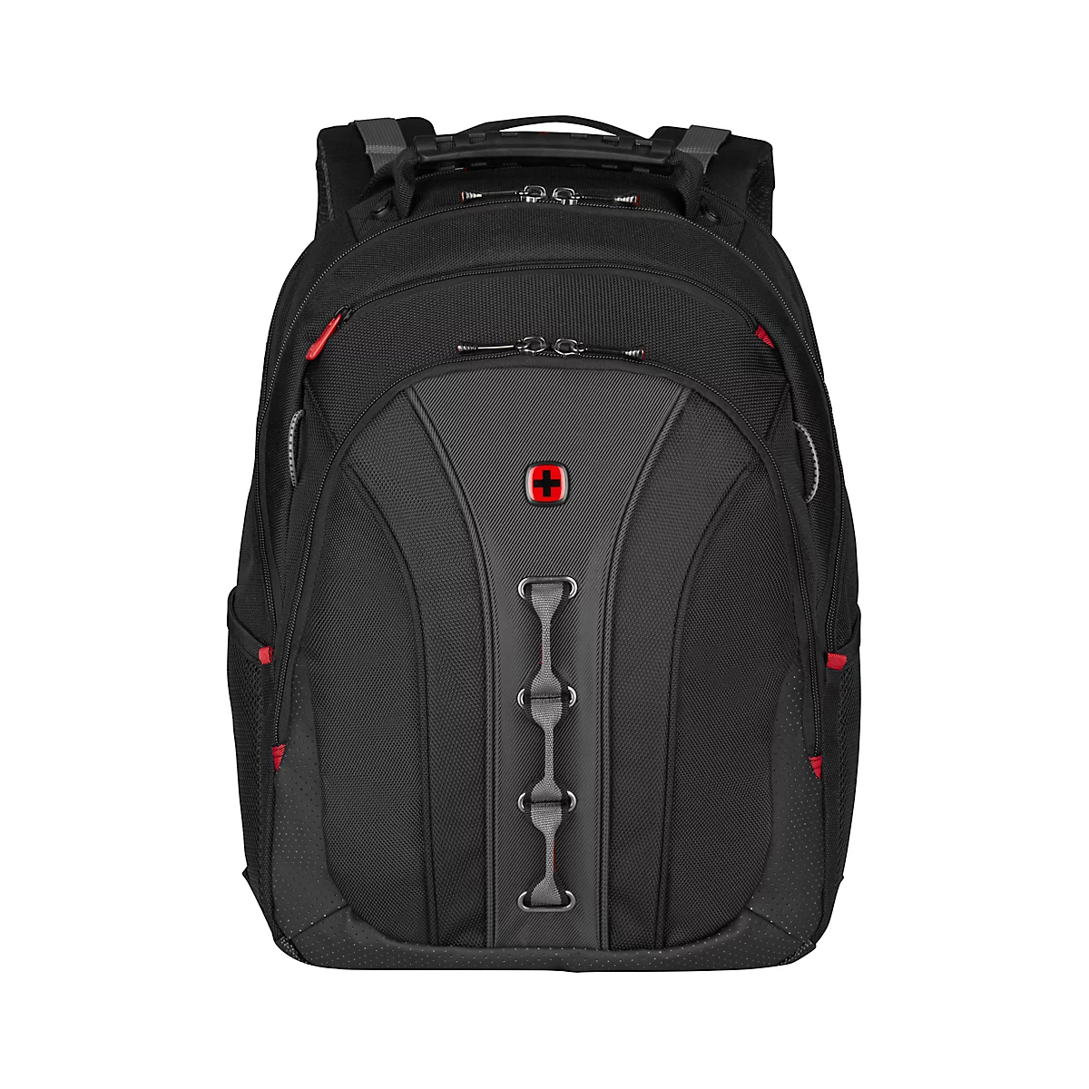 Wenger Legacy laptoprugzak, 21 l, voor laptops tot 16', laptopvak, organiser, L 250 x B 350 x H 450 mm, 80% polyester, 20% nylon, zwart/grijs