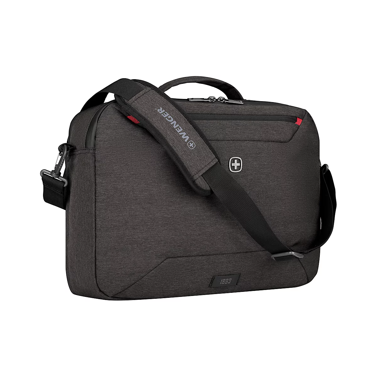 Wenger MX Commute laptoptas, 20 l, voor laptops tot 16', laptop-tabletvak, kan als rugzak worden gebruikt, l 170 x b 440 x h 330 mm, polyester, grijs
