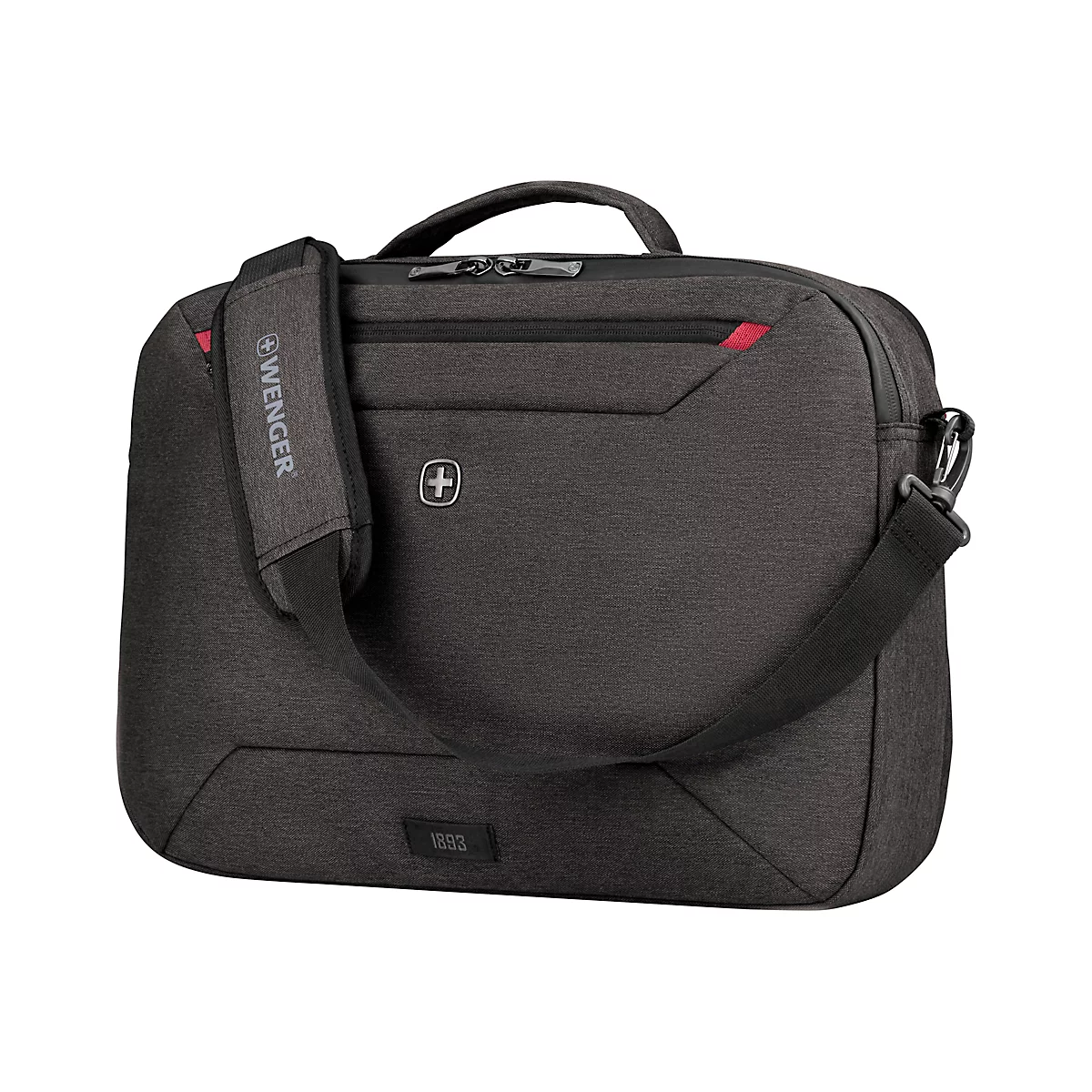 Wenger MX Commute laptoptas, 20 l, voor laptops tot 16', laptop-tabletvak, kan als rugzak worden gebruikt, l 170 x b 440 x h 330 mm, polyester, grijs