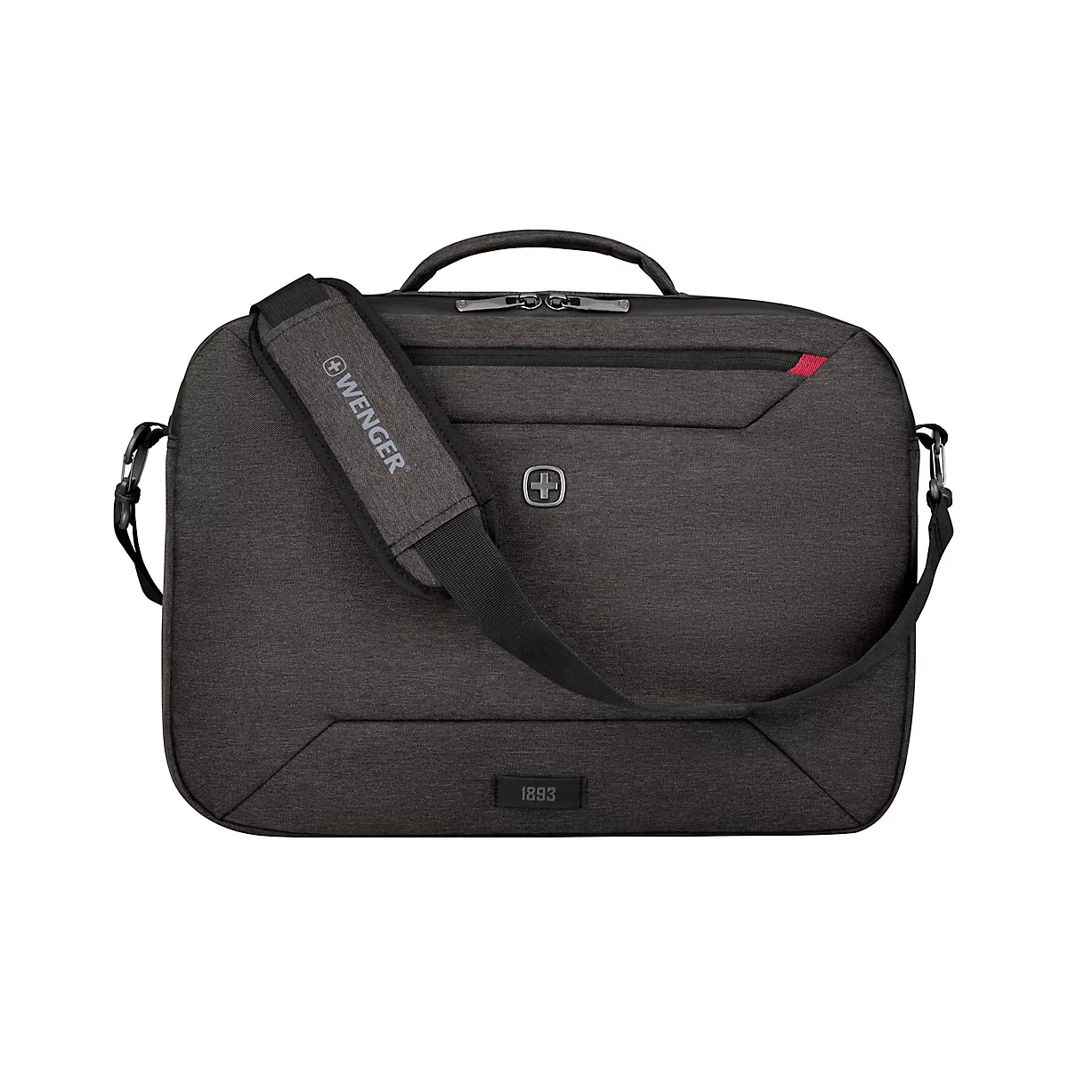 Wenger MX Commute laptoptas, 20 l, voor laptops tot 16', laptop-tabletvak, kan als rugzak worden gebruikt, l 170 x b 440 x h 330 mm, polyester, grijs