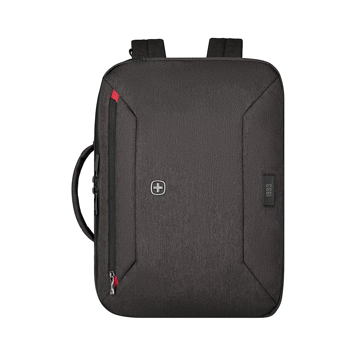 Wenger MX Commute sac pour ordinateur portable, 20 l, pour ordinateurs portables jusqu'à 16', compartiment pour tablette, peut être utilisé comme sac à dos, l 170 x l 440 x h 330 mm, polyester, gris