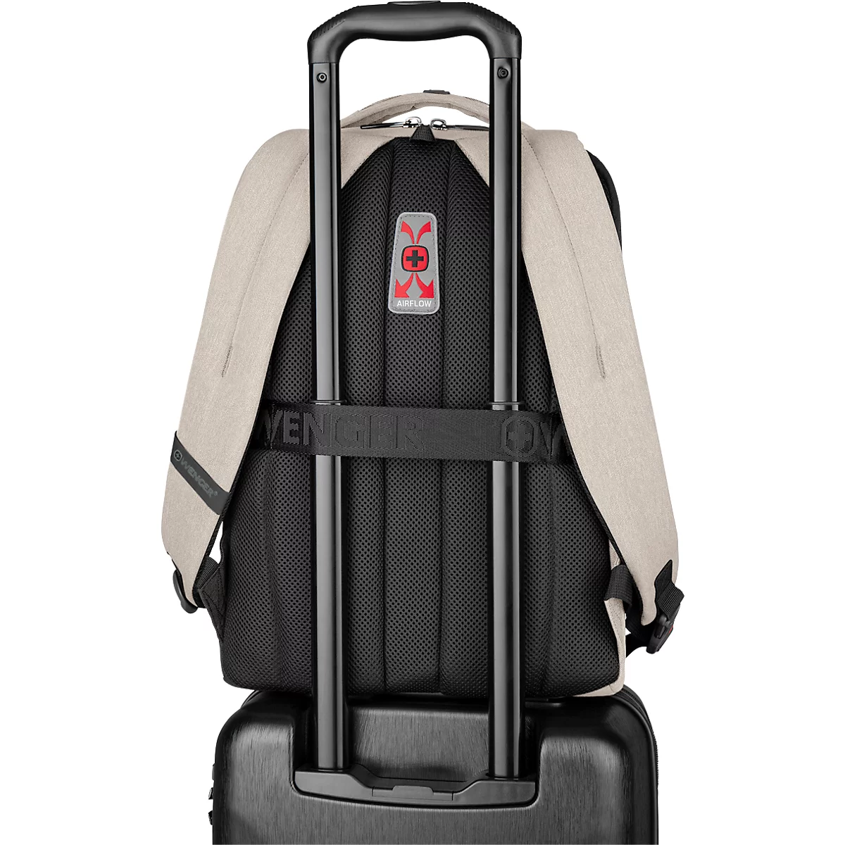 Wenger MX Professional laptoprugzak, 21 l, voor laptops tot 16" &amp; tablets tot 10", laptop- en tabletcompartiment, L 210 x B 330 x H 450 mm, polyester, zand
