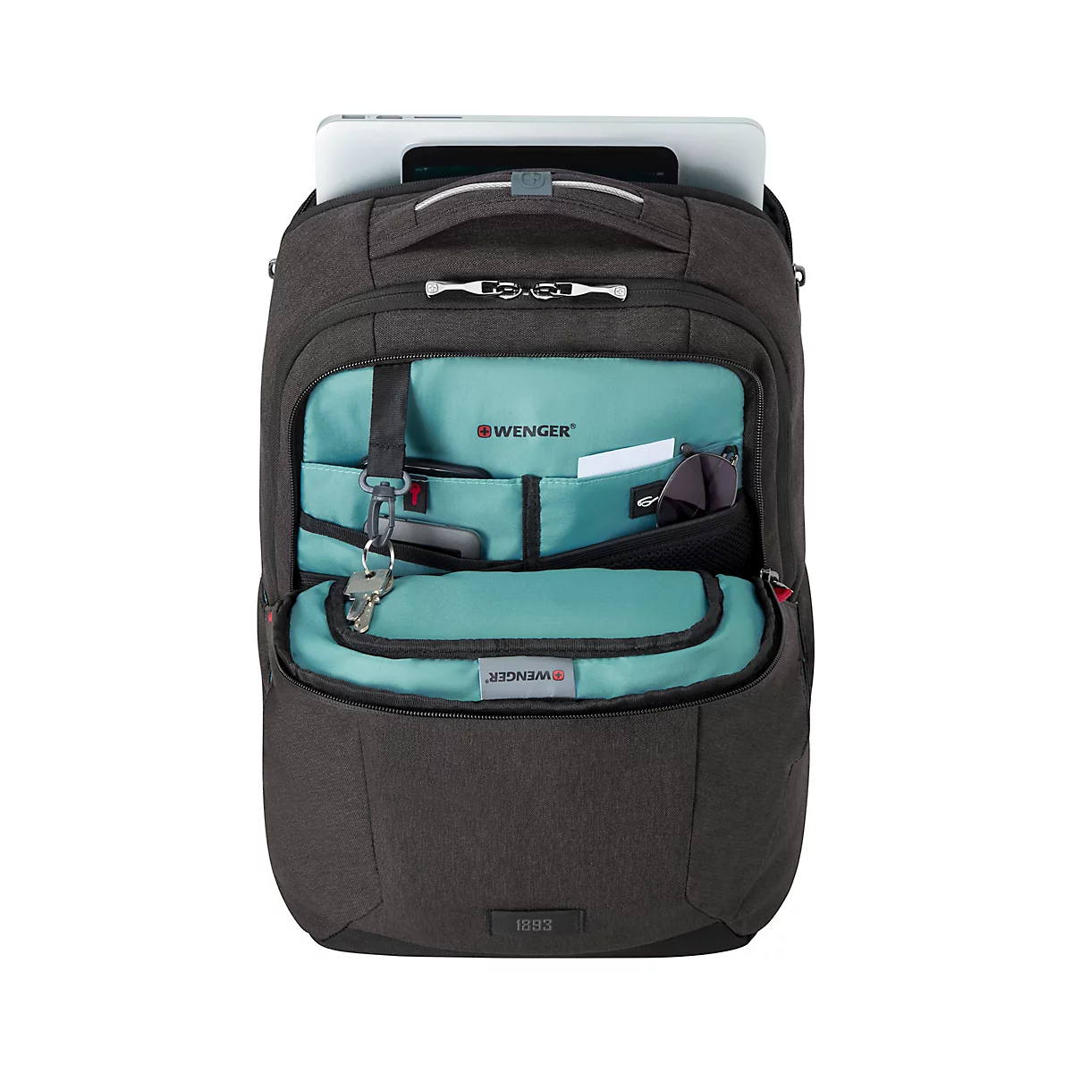 Wenger MX Professional laptoprugzak, 21 l, voor laptops tot 16' &amp; tablets tot 10', laptop- &amp; tabletvak, l 210 x b 330 x h 450 mm, polyester, grijs