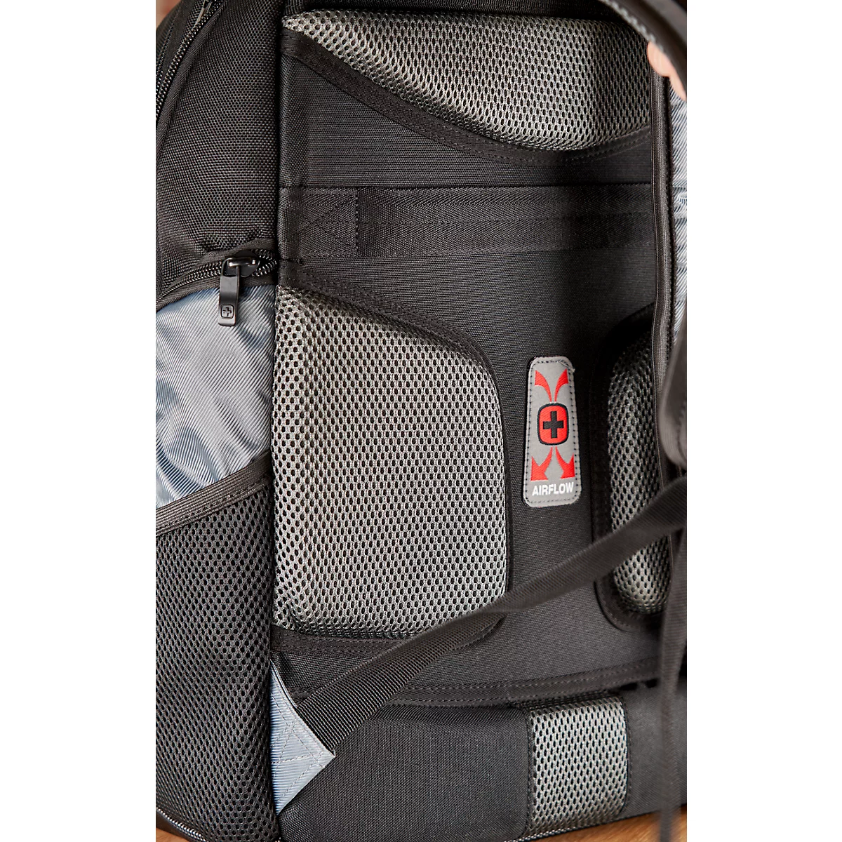 Wenger Pegasus Comfortable laptoprugzak, 23 l, voor laptops tot 17,3', laptopvak, l 230 x b 340 x h 470 mm, polyester, nylon, grijs/zwart