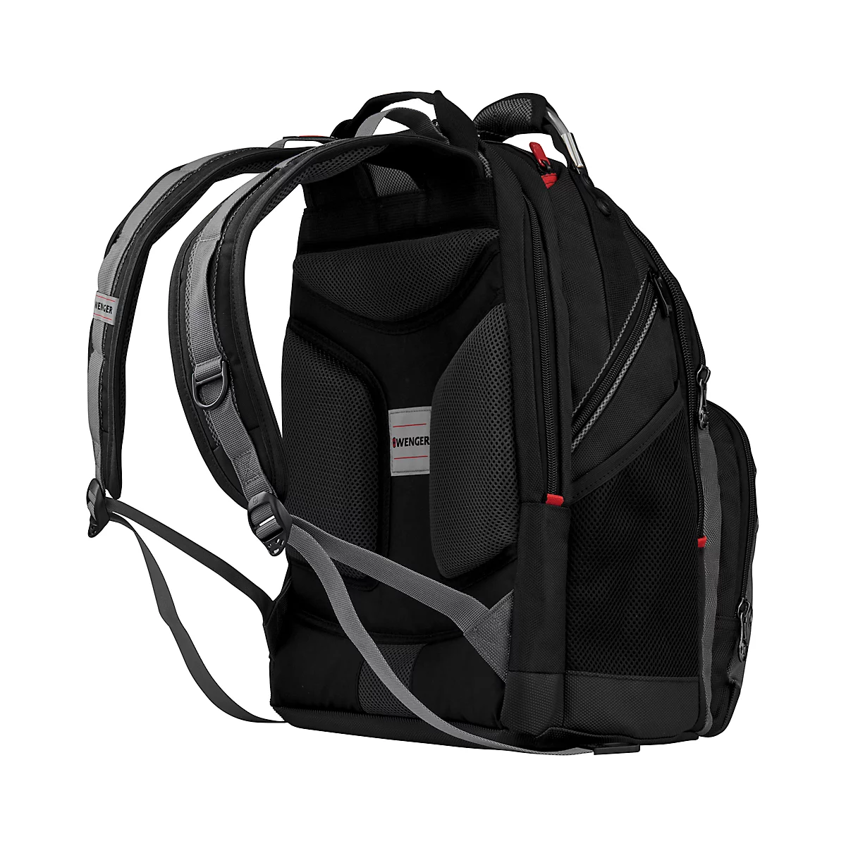 Wenger Synergy laptop rugzak, laptops tot 16', laptop &amp; tablet vak, organizer, snelkoffer, L 260 x B 360 x H 460 mm, 26 l, polyester, zwart/grijs