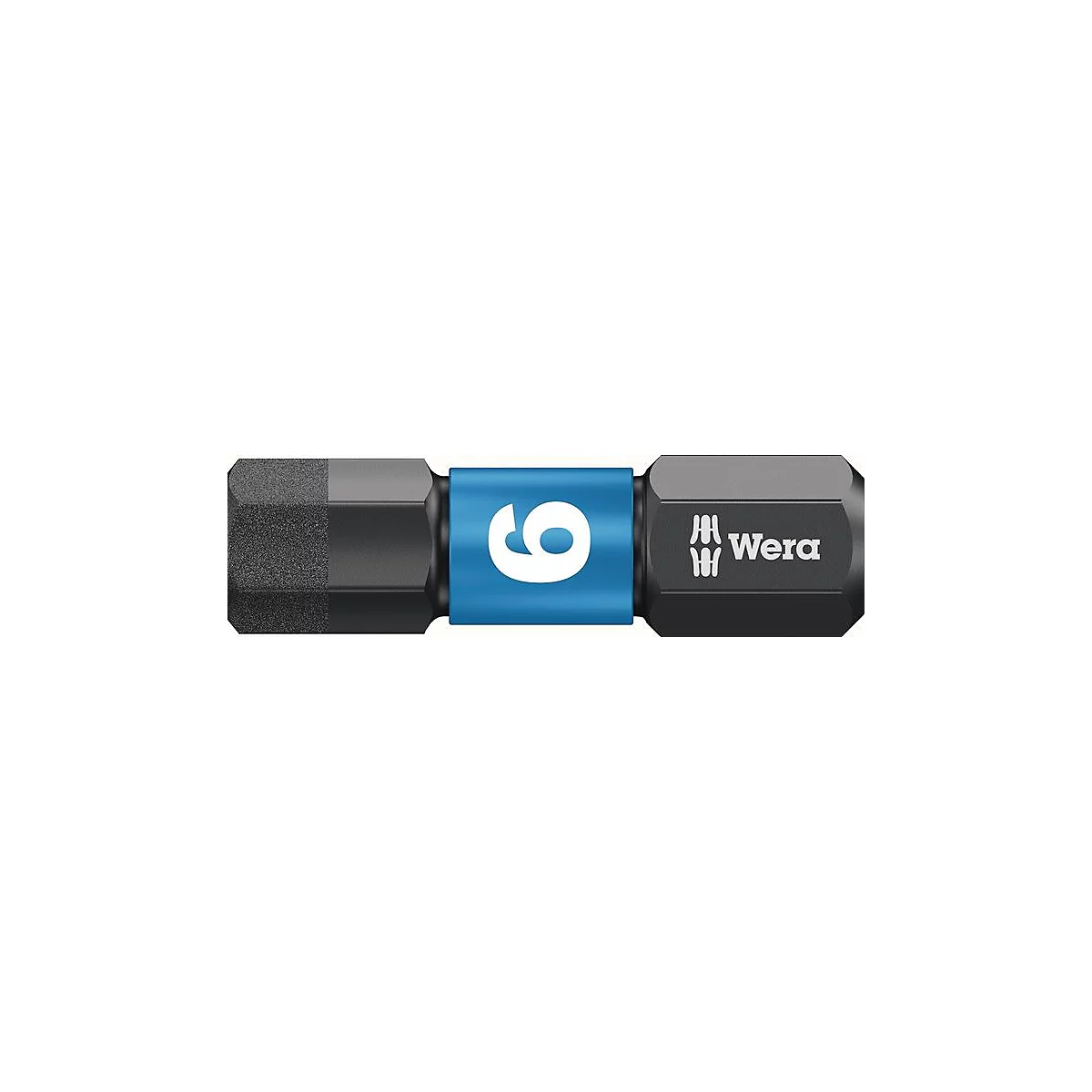 WERA Bit 840/1 IMP DC, 6 mm, L 25 mm, 1/4 Zoll C6,3, Impaktor diamantbeschichtet, für Impakt-Schrauber, 10 Stück