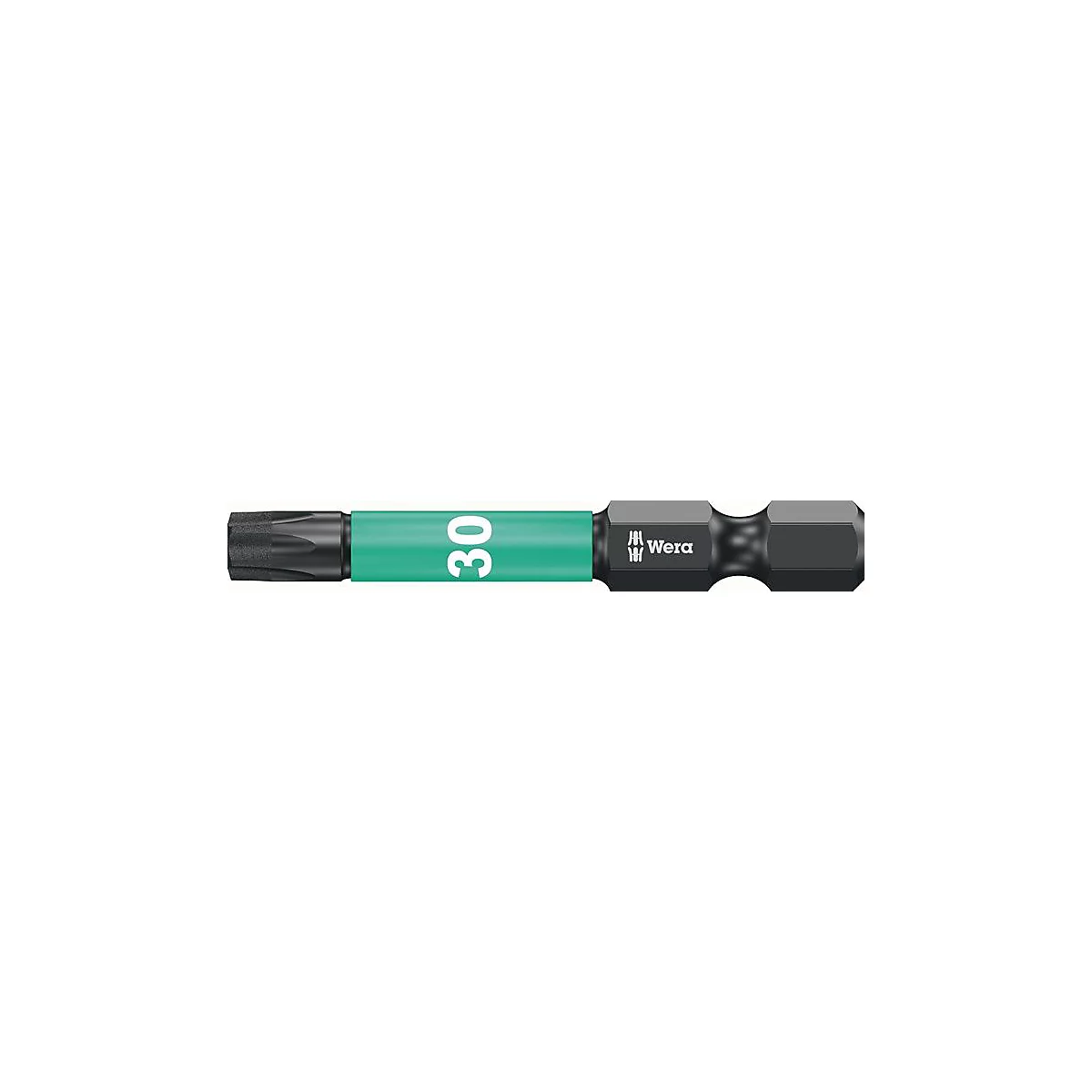 WERA Bit 867/4 IMP DC T30, L 50 mm, 1/4 Zoll E6,3, diamantbeschichtet, Impaktor DC Box mit 5 Bits