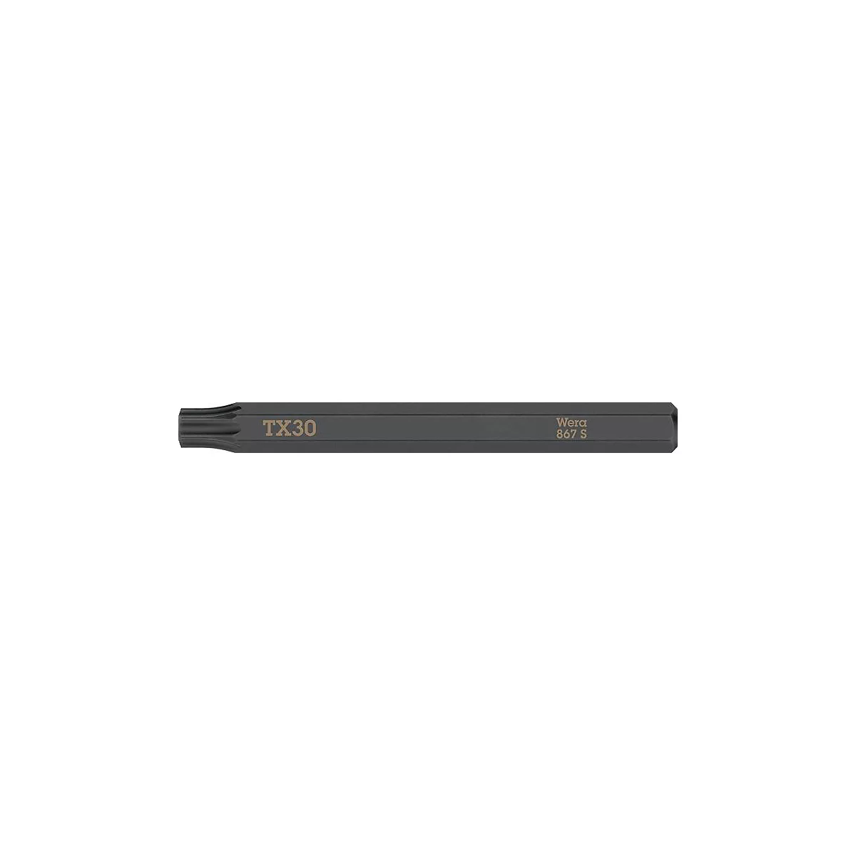 WERA bit 867 S ster profiel, maat 30 x L 70 mm, 1/4 inch aandrijving, extra sterk, voor slagschroevendraaiers, 5 stuks