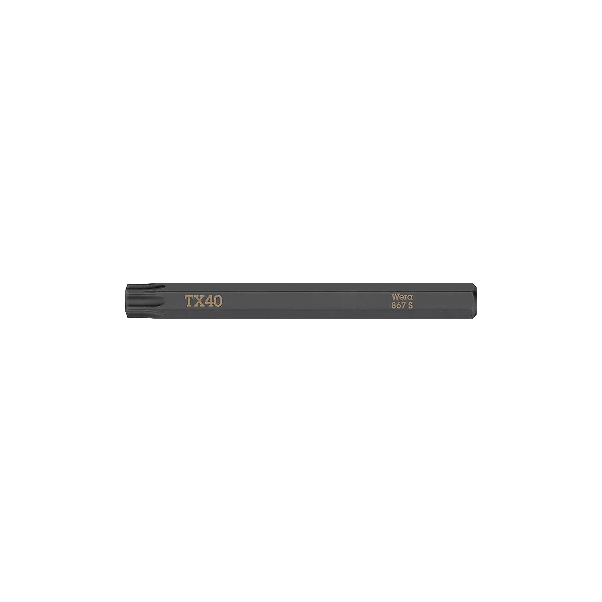 WERA bit 867 S ster profiel, T40 x L 70 mm, extra taai, 1/4 inch aandrijving, DIN ISO 1173, 5 stuks