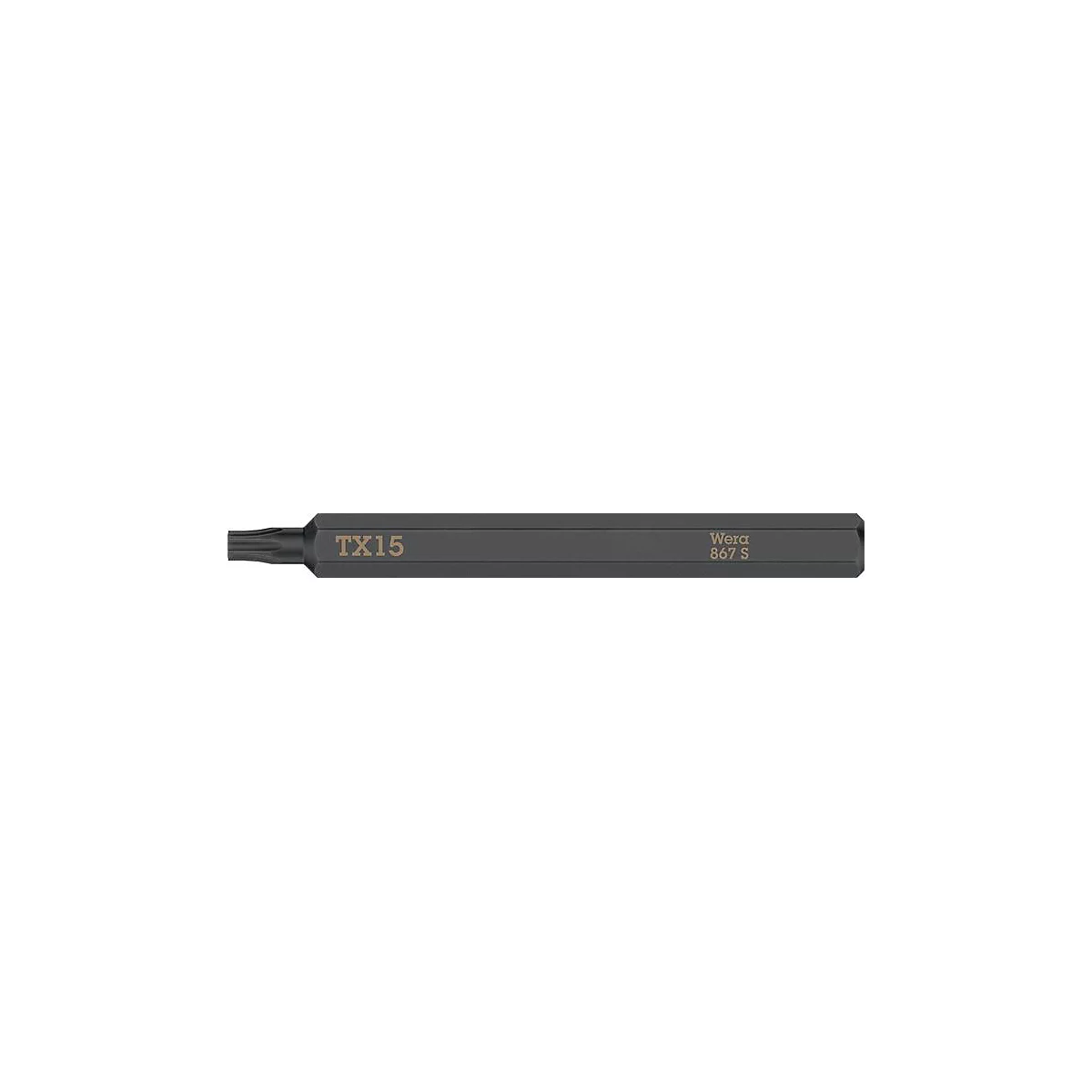 WERA Bit 867 S Sternprofil, Gr√∂√üe 15, Länge 70 mm, 1/4 Zoll Antrieb, extra zähhart, f√ºr Schlagschraubendreher, 5 Stück