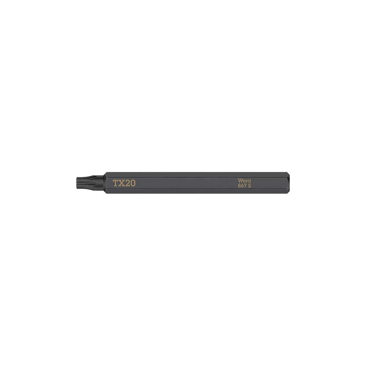 WERA Bit 867 S Sternprofil, T20 x L70 mm, 1/4 Zoll Antrieb, extra zähhart, f√ºr Schlagschraubendreher, 5 Stück