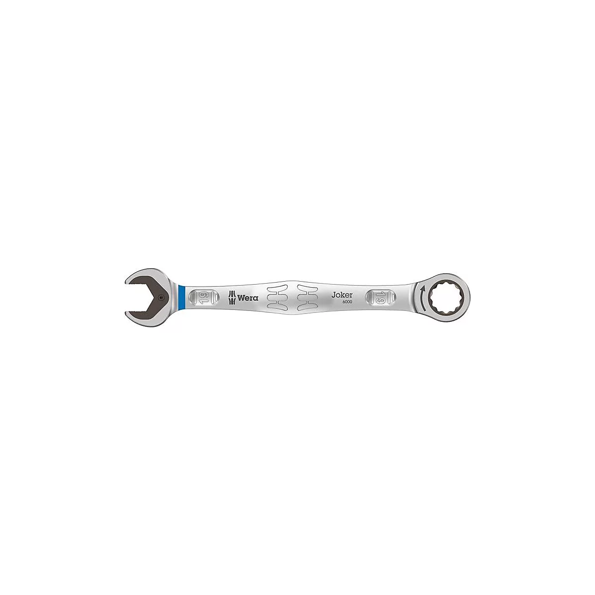 WERA combisleutel Joker SW 19 mm, L 246 mm, vasthoudfunctie, 80 tanden, gelegeerd gereedschapsstaal