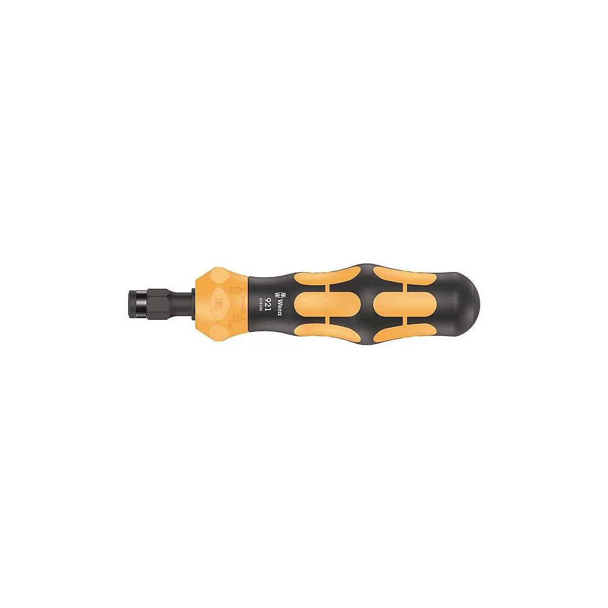 WERA Handgriff Kraftform Plus 921, mit Schlagkappe, für Schlagschraubfunktion, L 163,5 mm, Außensechskant 1/4'