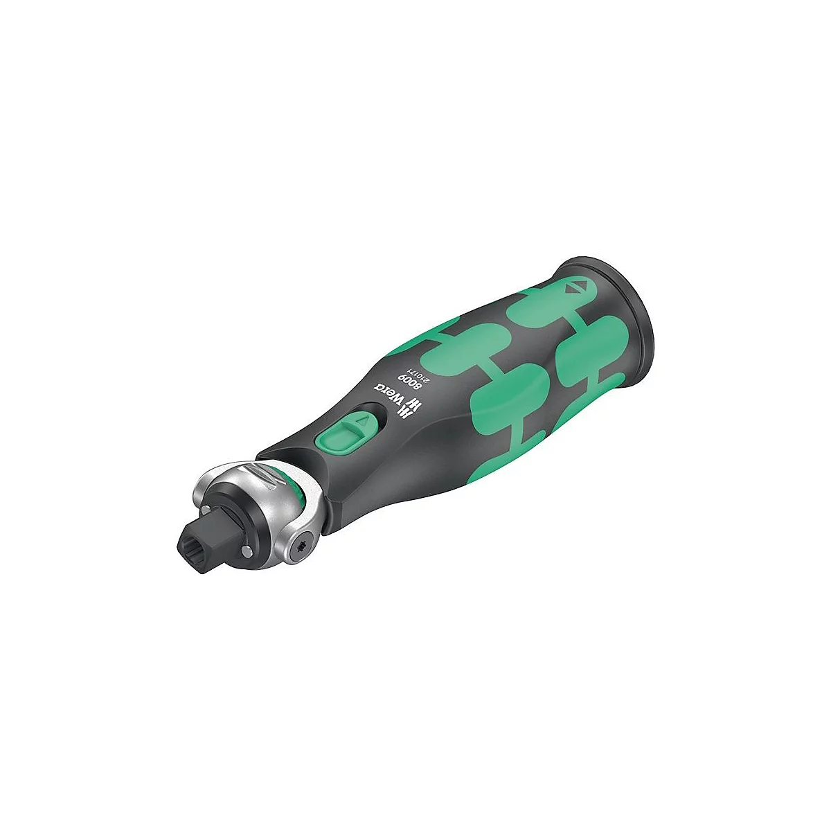 WERA Umschaltknarre Zyklop Pocket Set 8009, 3/8' + 1/4', 72 Zähne, Kombiwerkzeugaufnahme, inkl. 12 Bits
