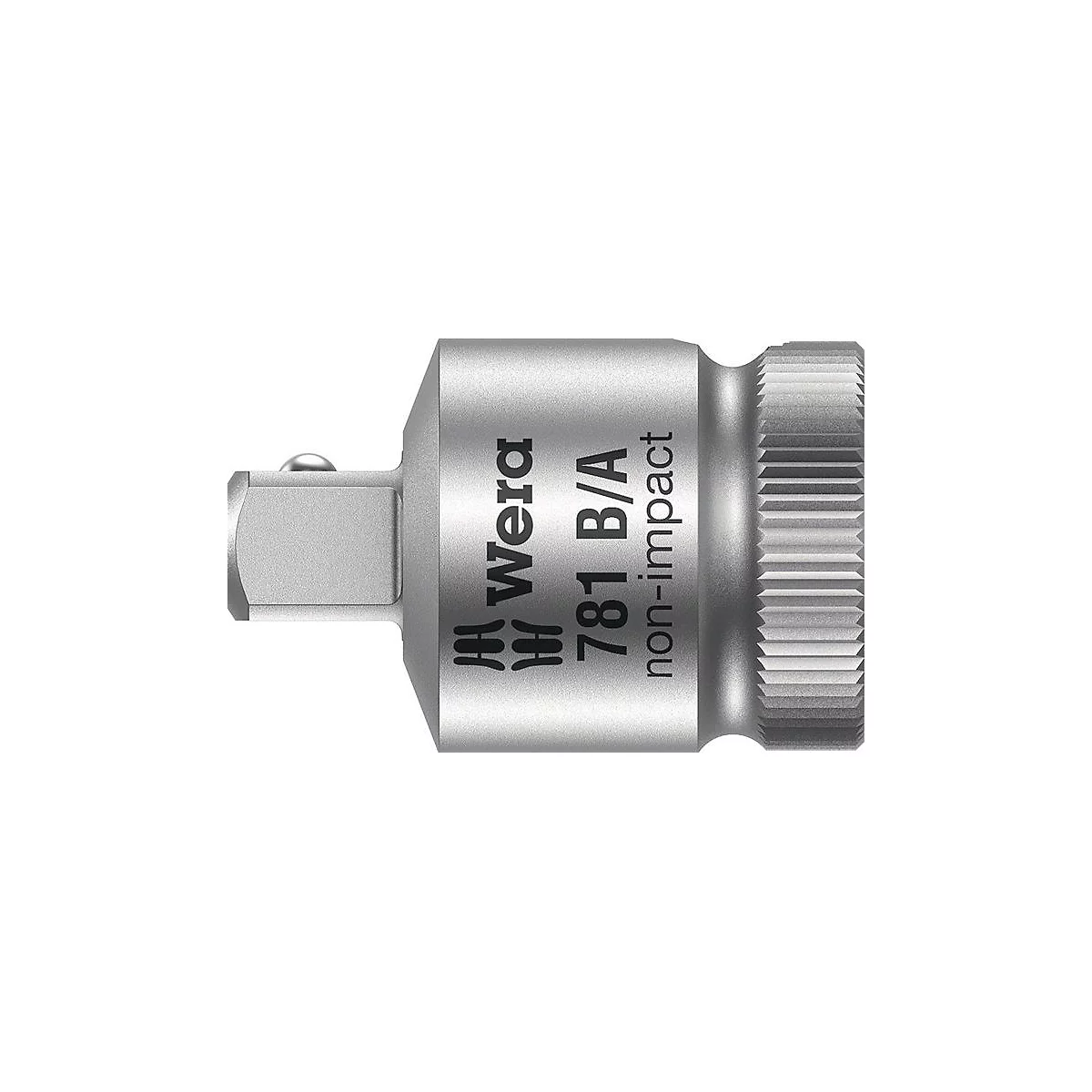 WERA Vergrößerungsstück 781 B, Antrieb 3/8', Abtrieb 1/2', L 36 mm, CV-Stahl, matt verchromt