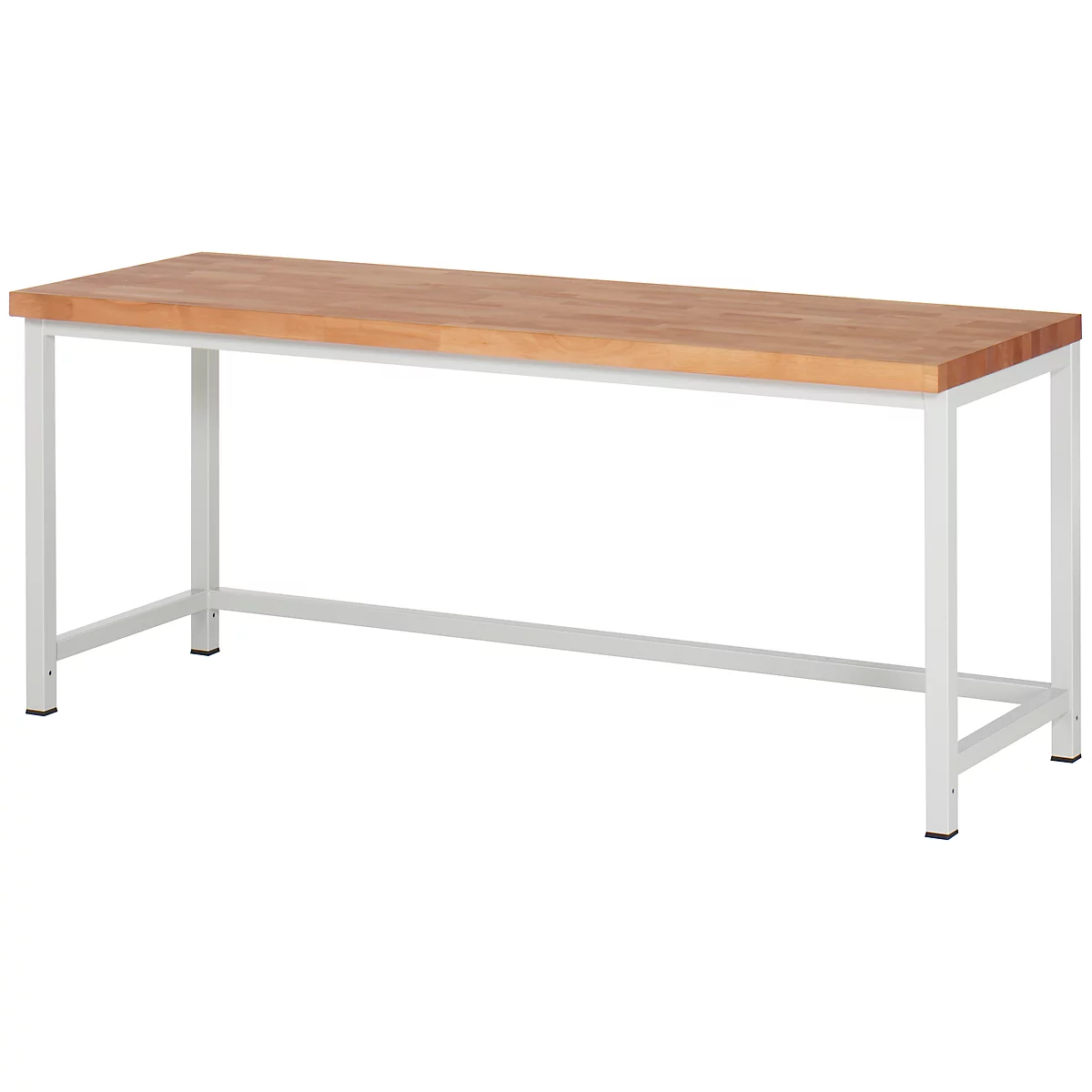 Werkbank Serie 8000, stationär, Arbeitsplatte Buche-Massiv, B 2000 x T 700 mm