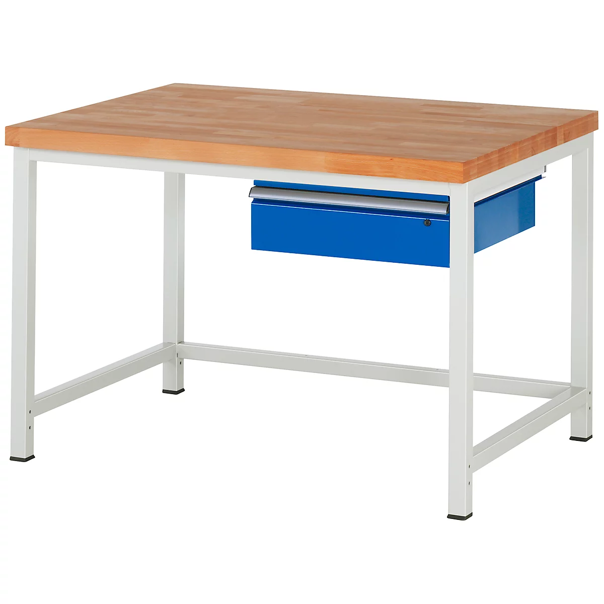 Werkbank serie 8001, vast, met schuiflade, B 1250 x D 900 X H 840 mm
