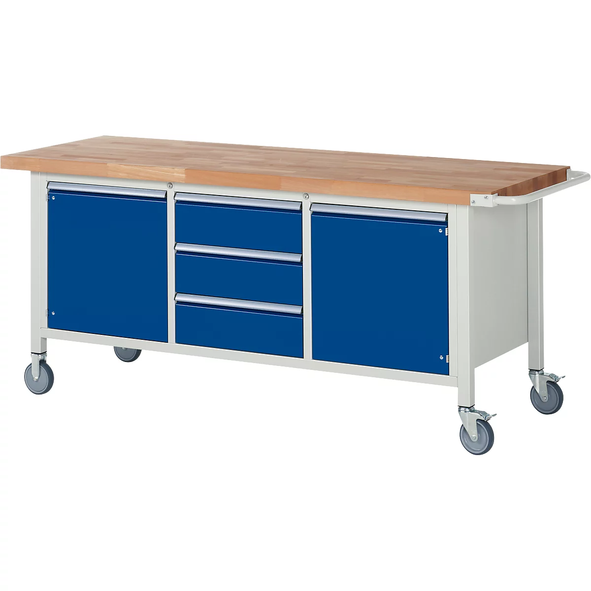 Werkbank Serie 8569, verrijdbaar, 3 schuiflades, 2 deuren
