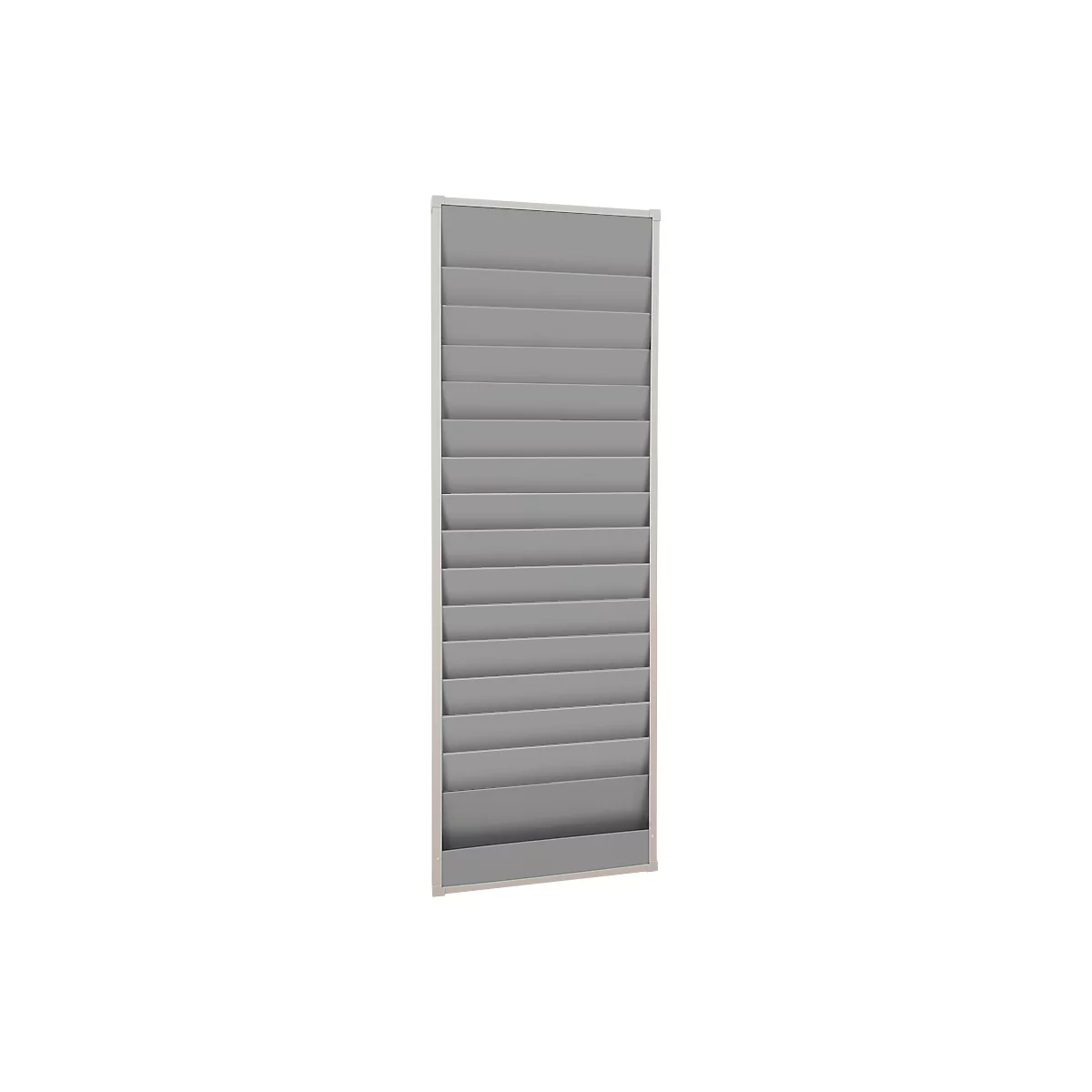 Werkstattplaner Eichner, 2-bahnig, 15 Schienen, für bis zu 30 Auftragstaschen des Formates A5, B 554 x H 1315 mm, Kunststoff, grau