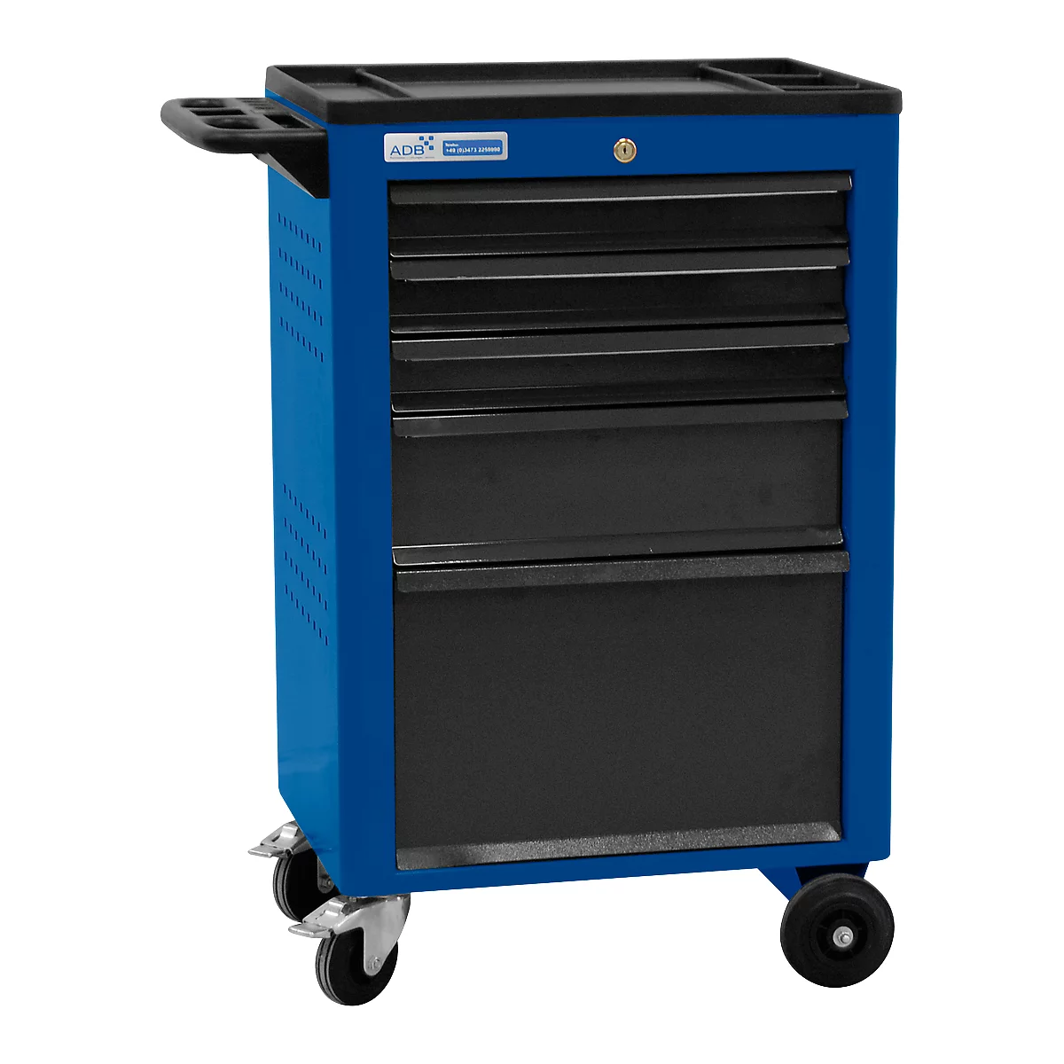 Werkstattwagen BASIC, 5 Schubladen, blau