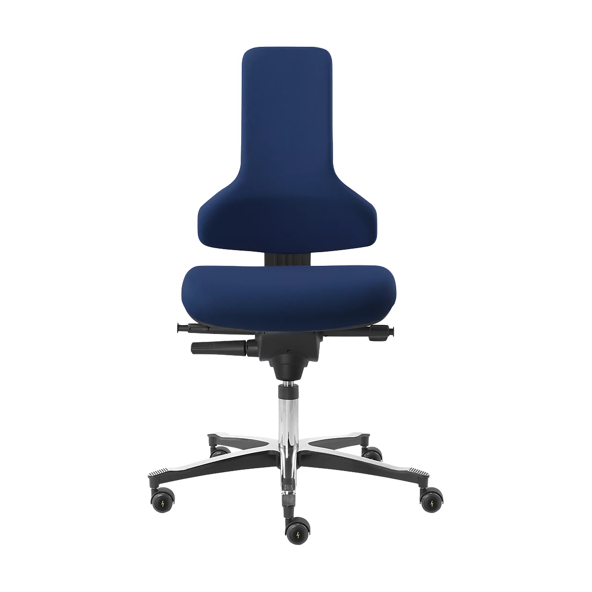 Werkstoel TEC-profiel IS 2011_ESD AS, ESD geleidend, Syncro-Automatik®, zonder armleuningen, donkerblauw
