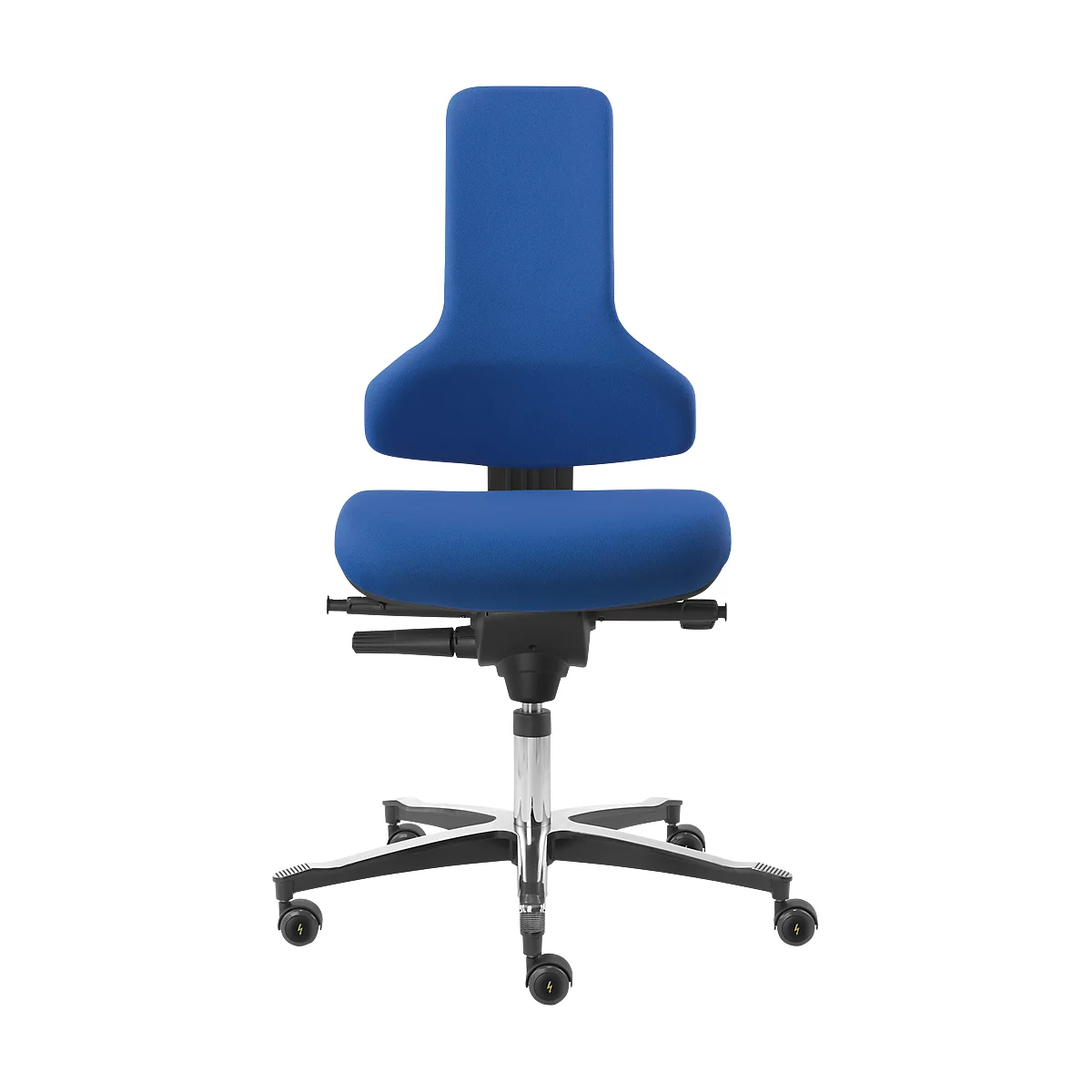 Werkstoel TEC-profiel IS 2011_ESD AS, ESD geleidend, Syncro-Automatik®, zonder armleuningen, waterblauw