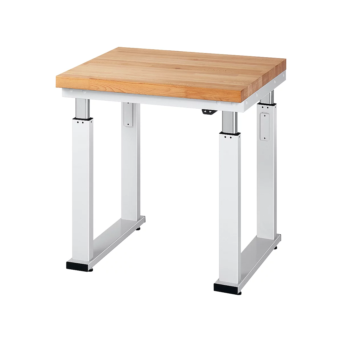 Werktafel serie adlatus 600, 750 x 700 x 740-1140 mm, beuken massief blad
