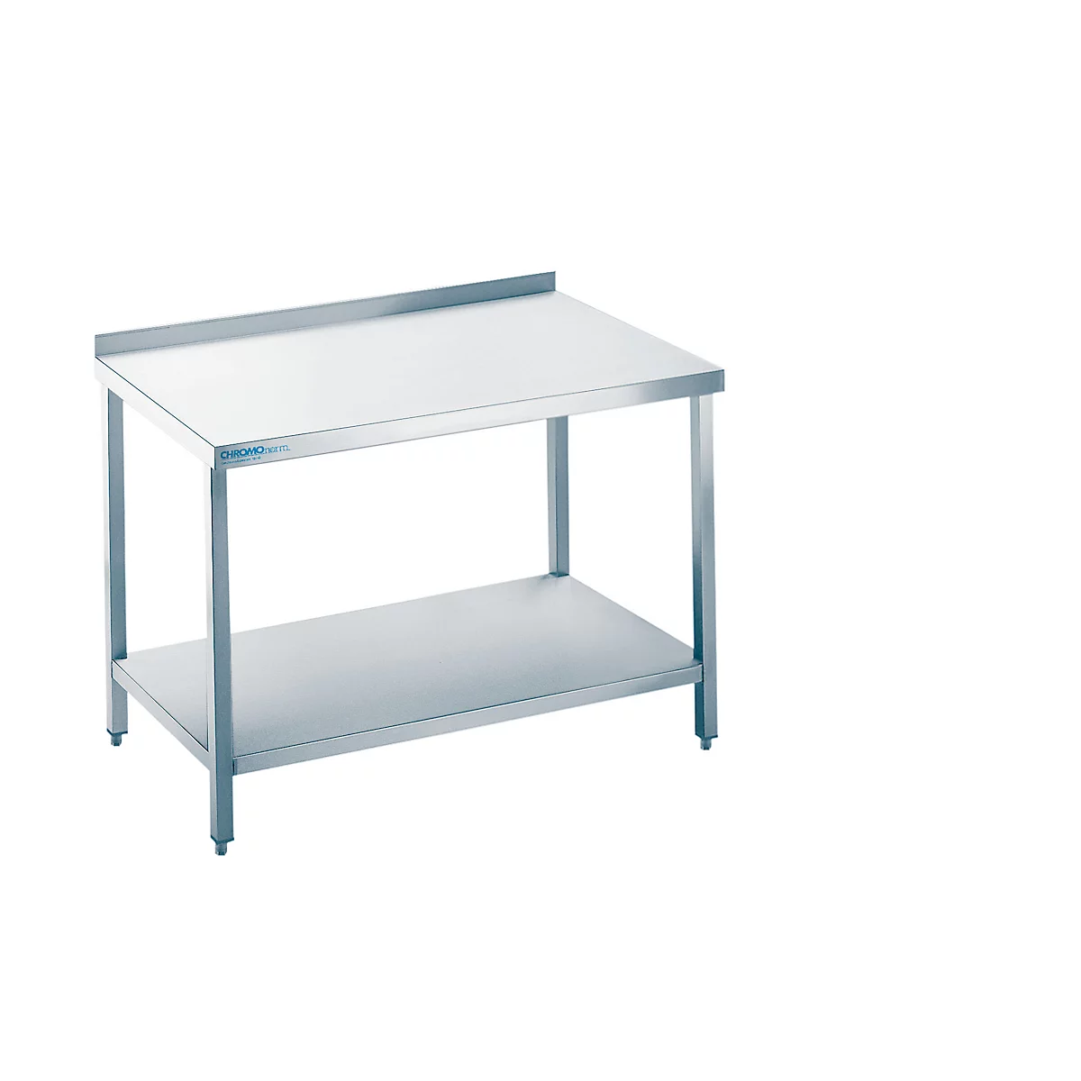 Werktafel van rvs met legbord, 850 x 700 x 1000 mm