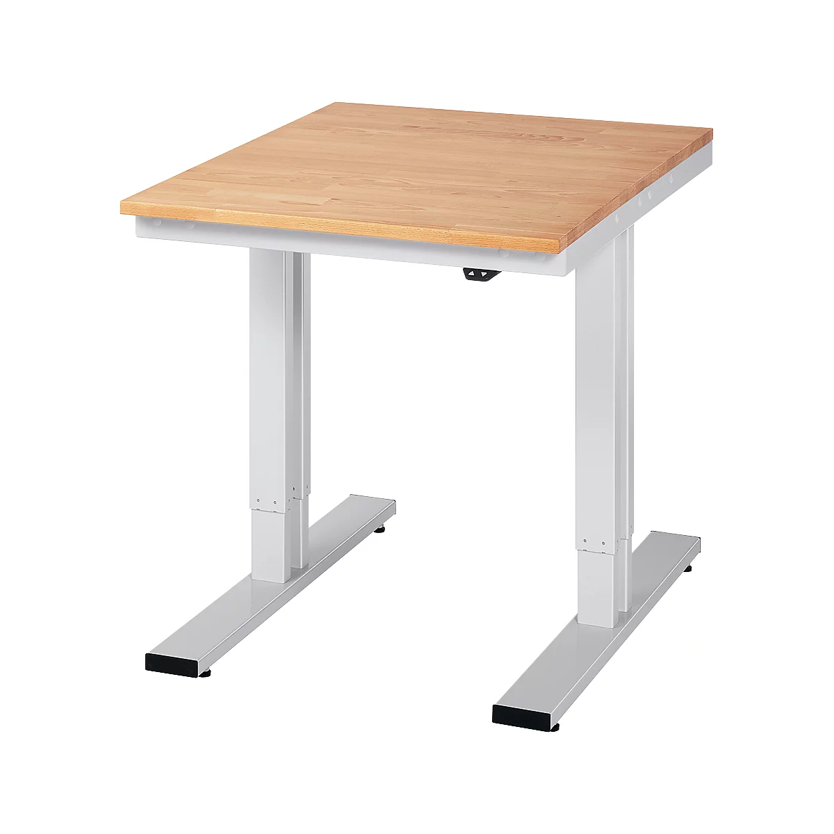 Werktisch Serie adlatus 300, Buche-Massiv-Platte, B 750 x T 1000 x H 720 - 1120 mm