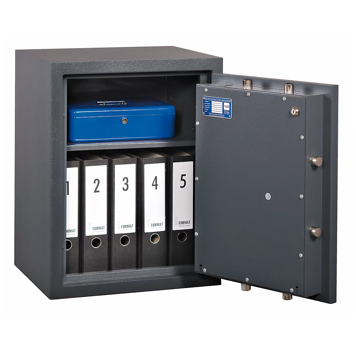 Wertschutzschrank FORMAT Libra 2, Sicherheitsstufe 0, graphitgrau RAL 7024