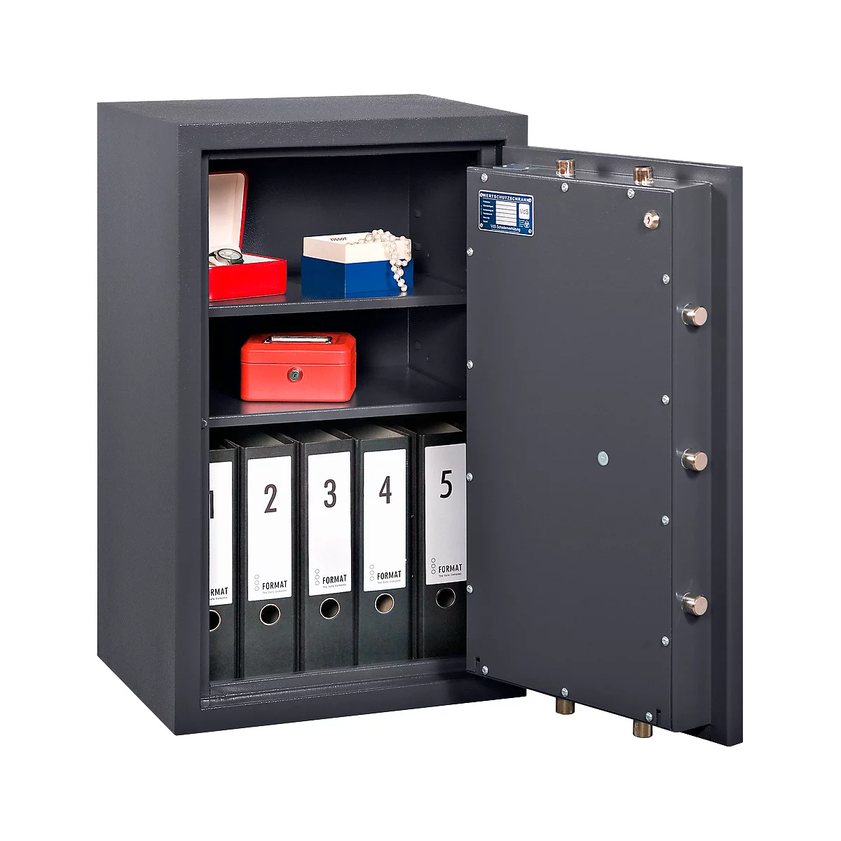 Wertschutzschrank FORMAT Libra 3, Sicherheitsstufe 0, graphitgrau RAL 7024