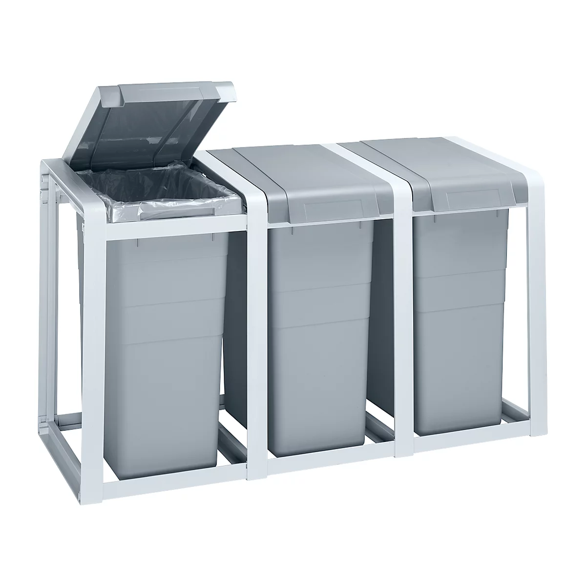 Wertstoffsammler, Dreiermodul, 114 l 