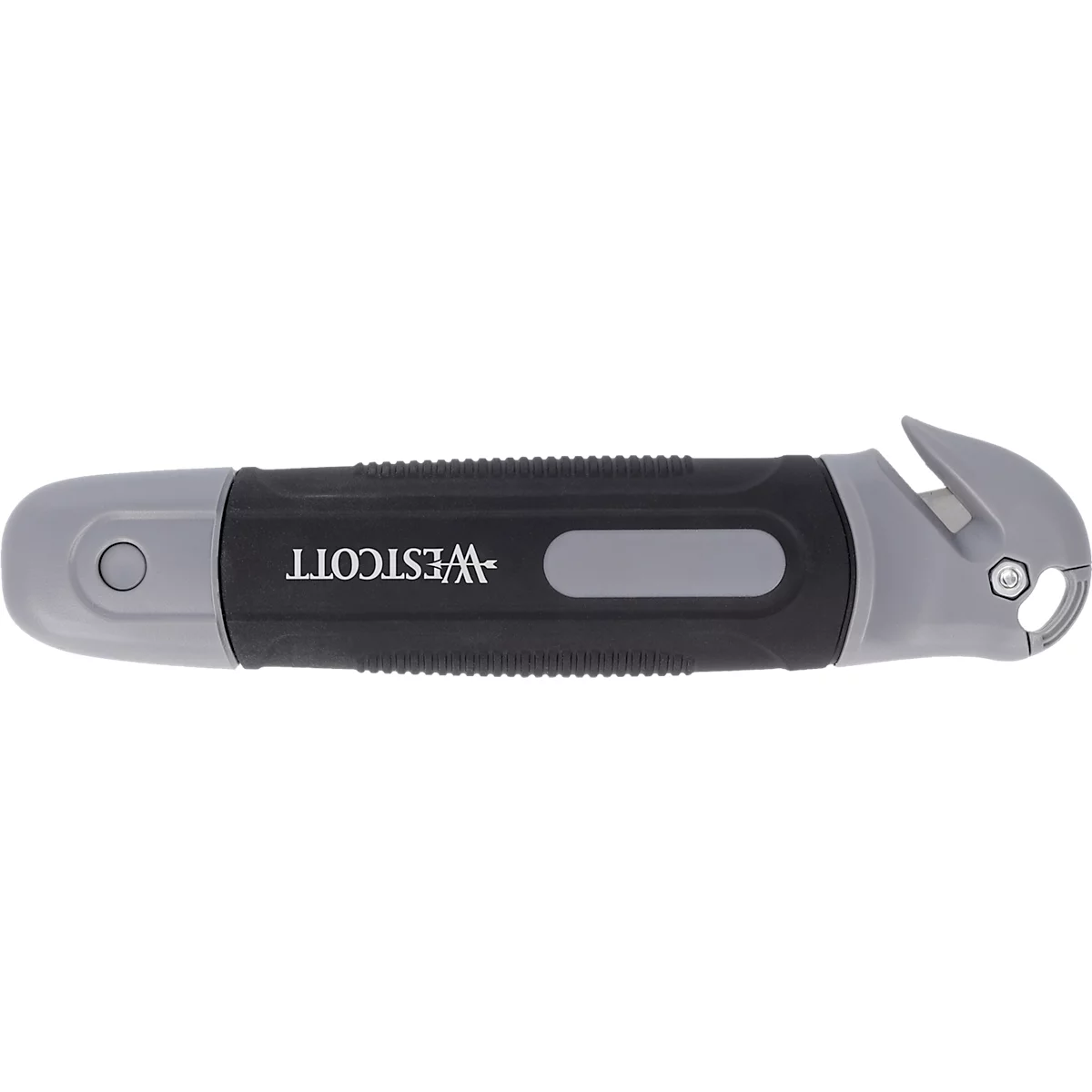 Westcott cutter de sécurité avec coupe-film, 18 mm, noir/gris, certifié TÜV/GS