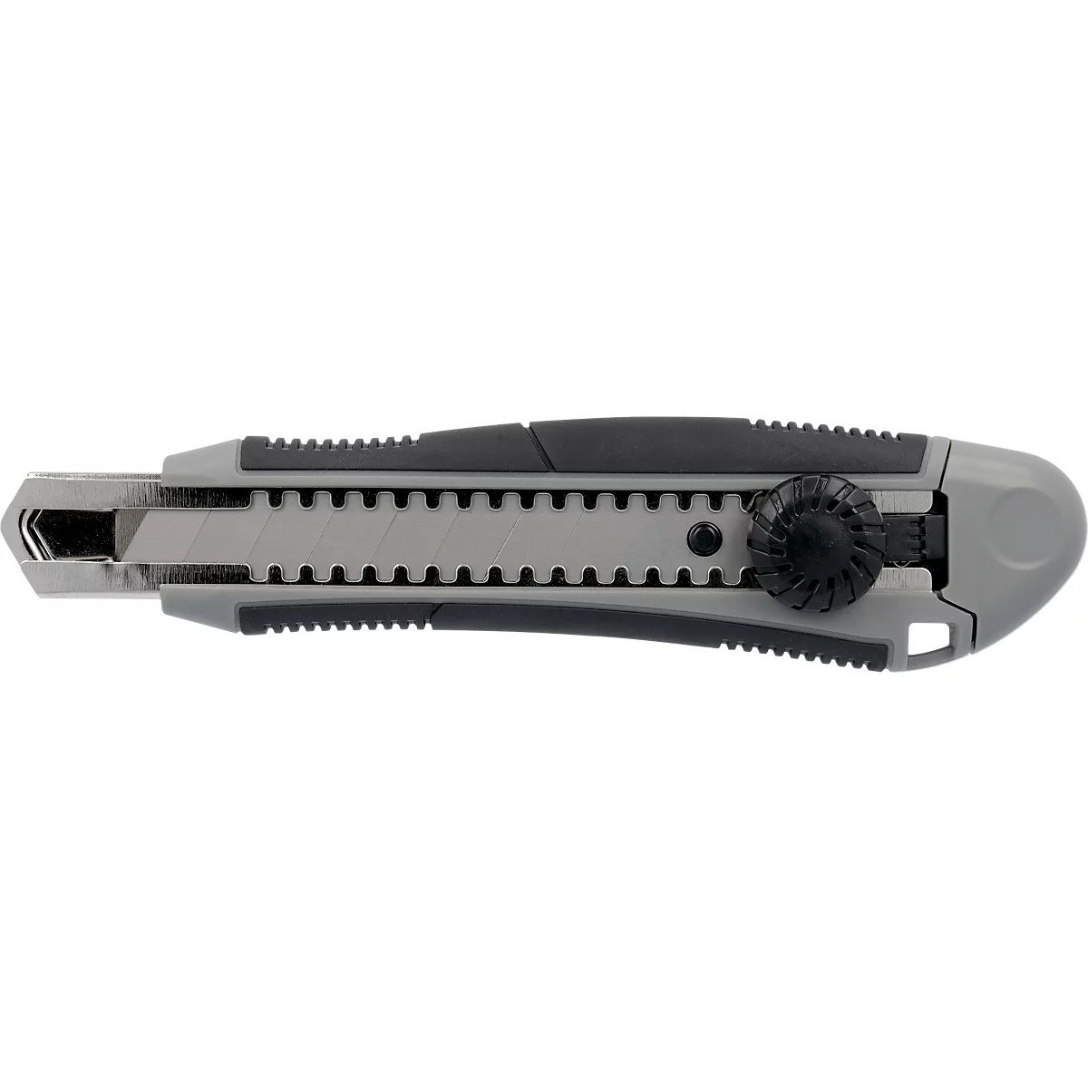 Westcott Cutter Professional, 18 mm Klinge, mit Feststellschraube, grau/schwarz, Kunststoffgehäuse mit Metallführung, inkl. 2 Ersatzklingen