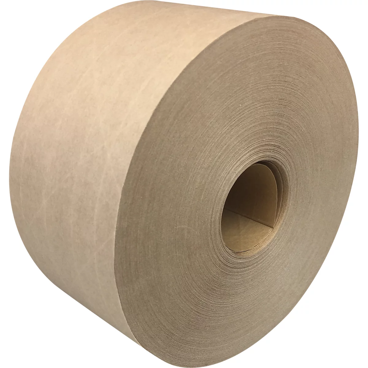 Roll of brown packing paper, rolled.