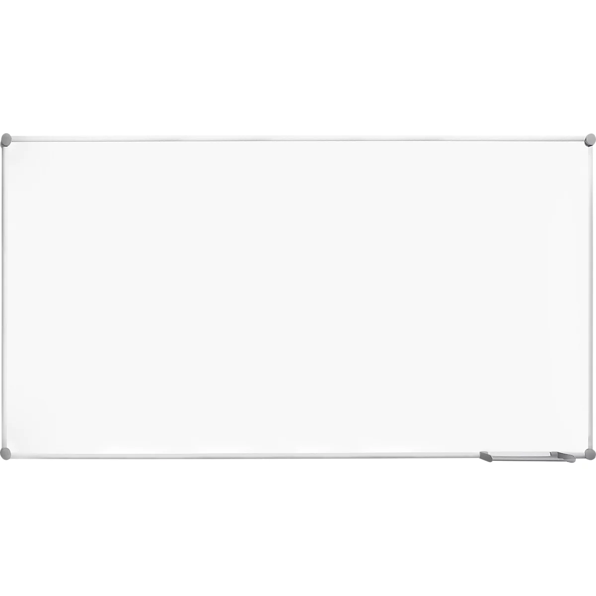 Whiteboard 2000 MAULpro, weiß emailliert, Rahmen platingrau, 1800 x 900 mm