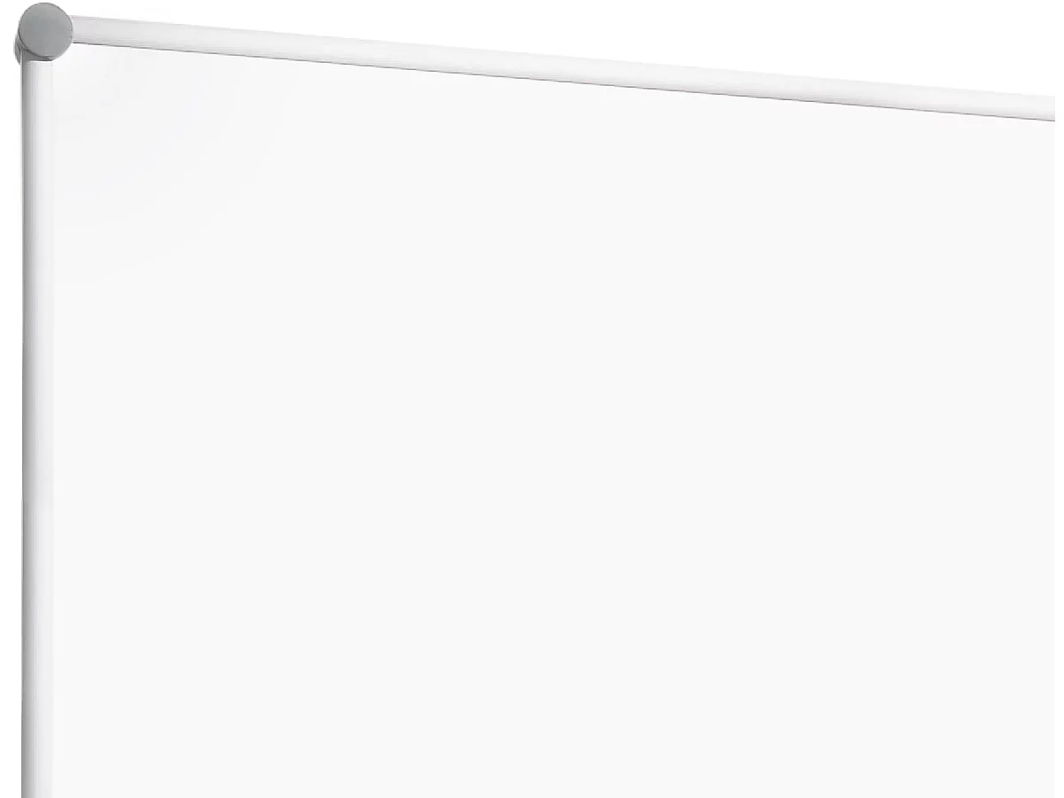 Whiteboard 2000 MAULpro, weiß kunststoffbeschichtet, Rahmen platingrau, 1200 x 900 mm