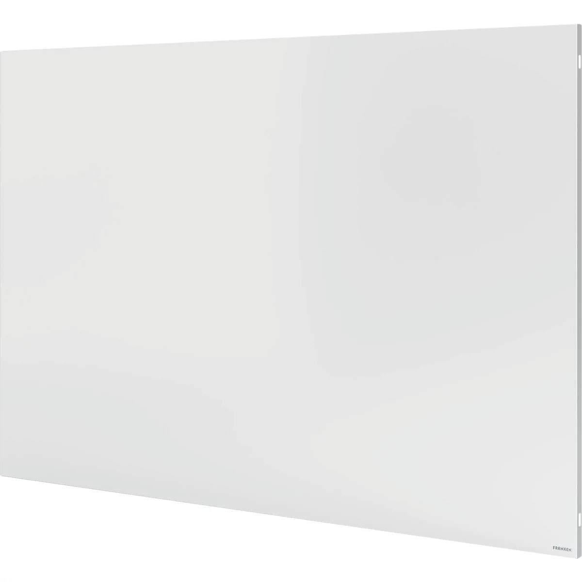 Whiteboard Franken Infinity, frameloos, kan naar wens worden verlengd, magnetisch, B 900 x H 600 mm, gelakt staal, wit, incl. bevestigingsmateriaal