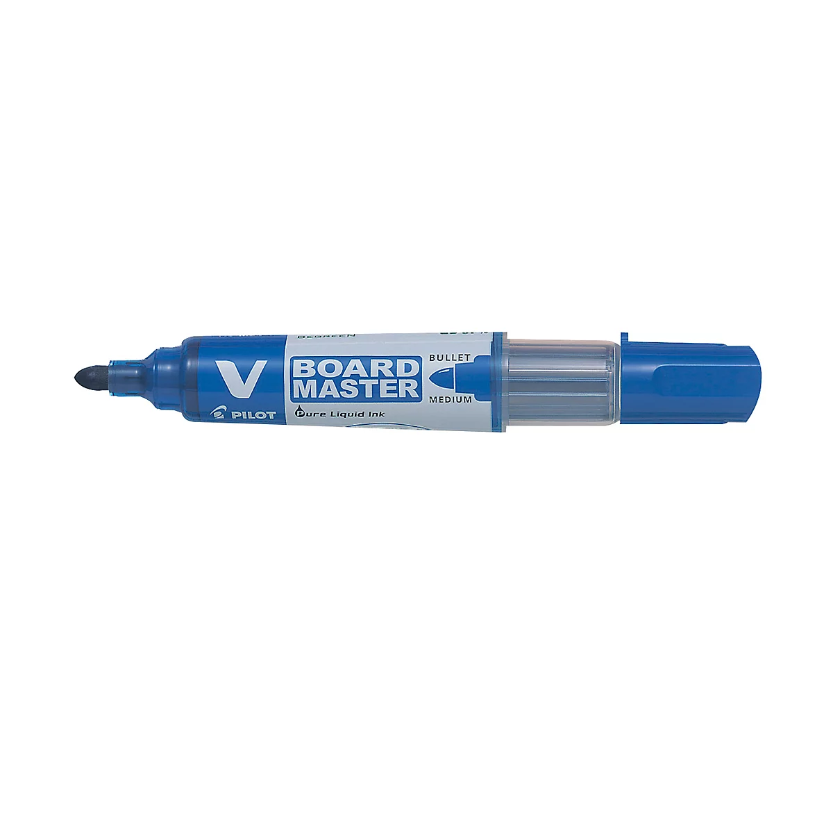 Whiteboard marker PILOT V-Board Master, navulbaar, inktniveau-indicator, ronde punt, blauw, 1 st.
