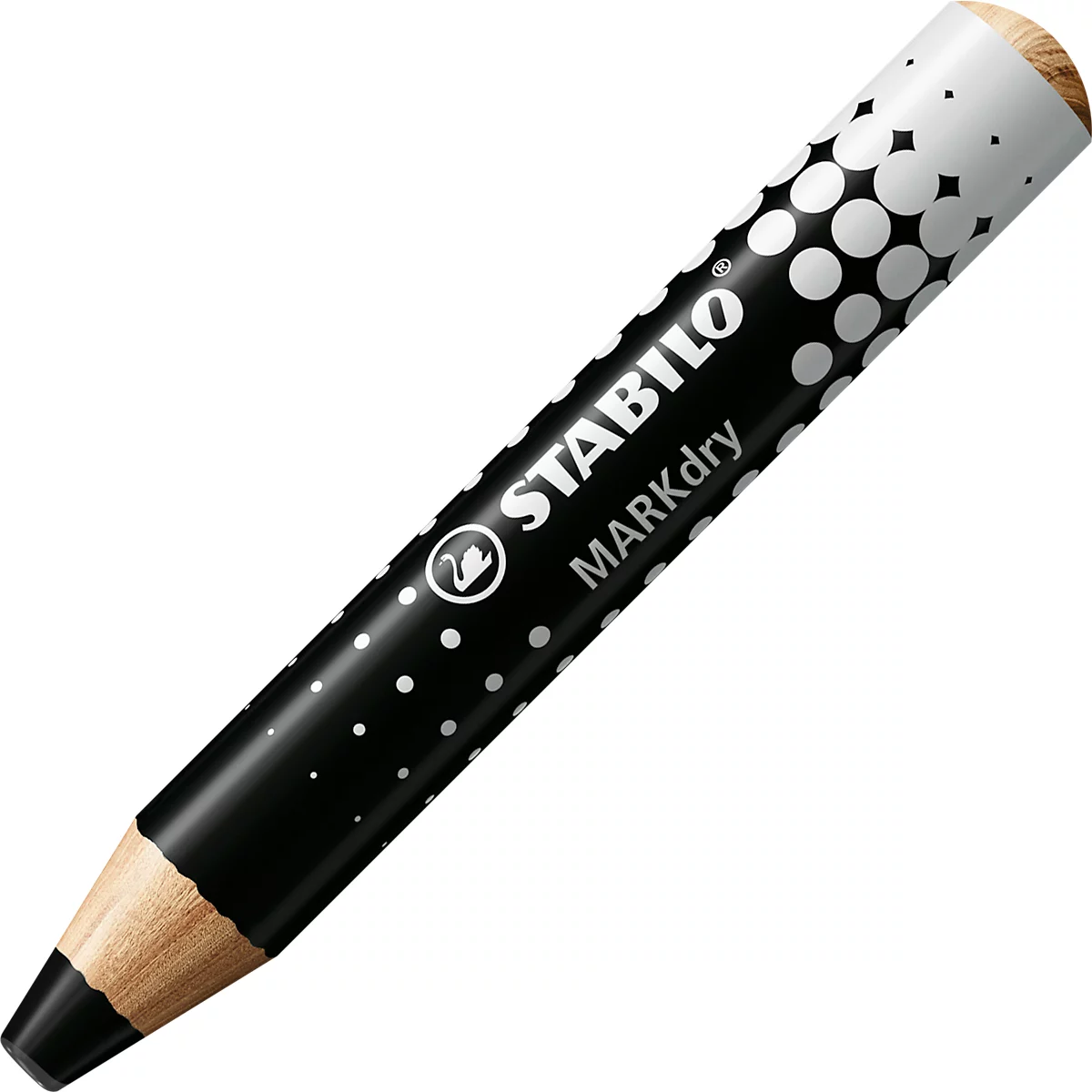 Whiteboard Marker Stabilo MarkDry, Rundpsitze, 1-10 mm, schnell trocknend, 5 Stück, schwarz