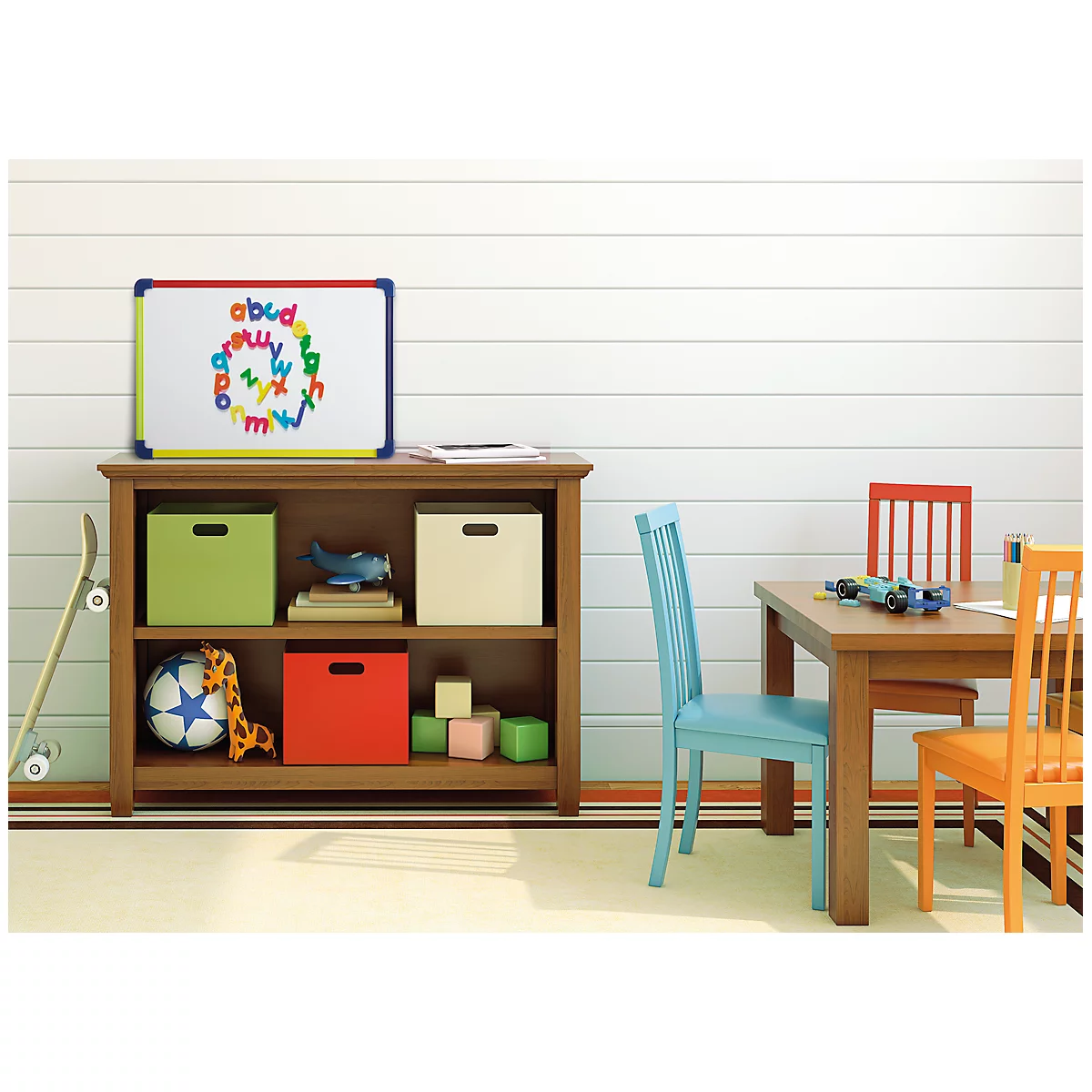 Whiteboard Maul, voor kinderen vanaf 3 jaar, magnetisch, draagbaar, wit, 240 x 350 mm