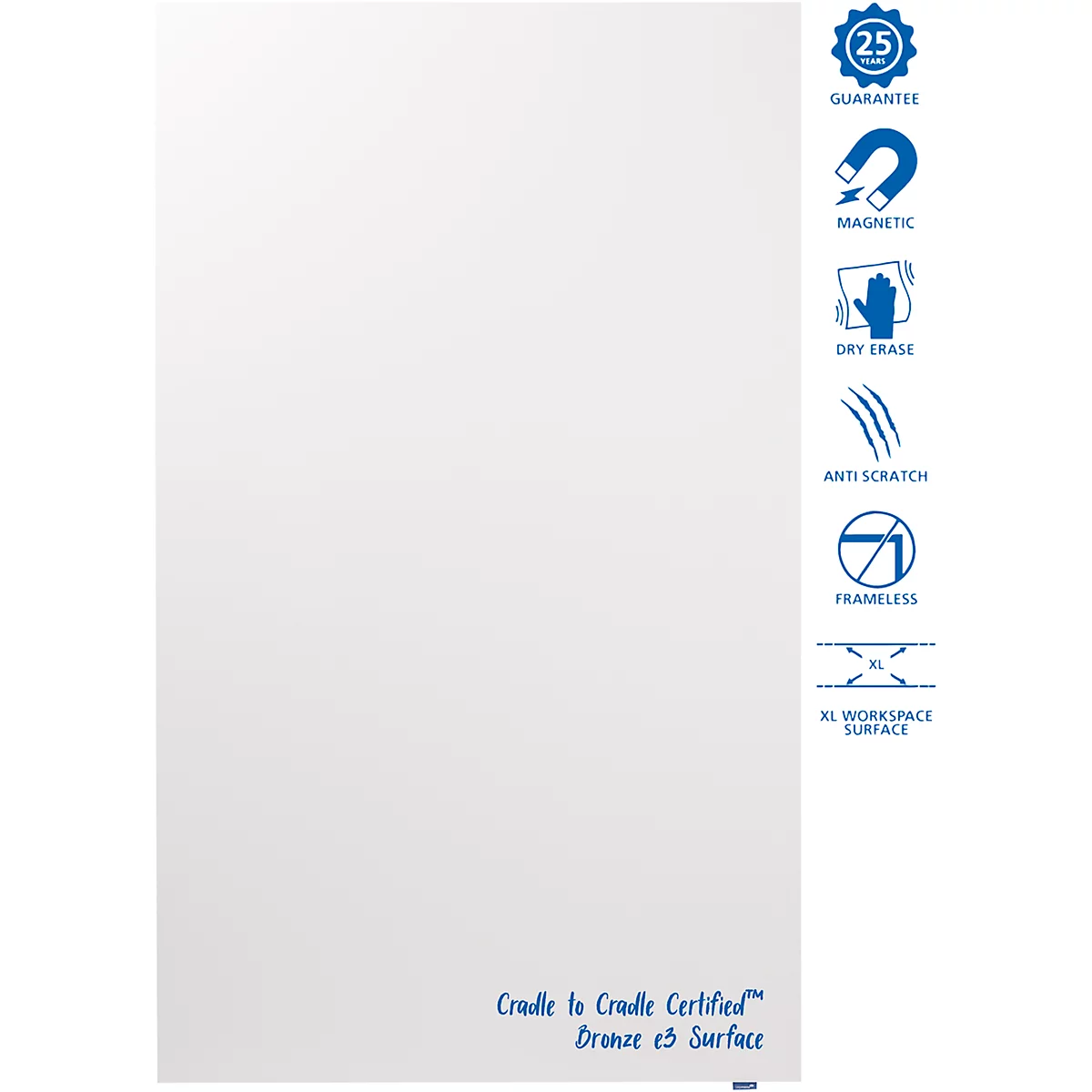 Whiteboard-Module Legamaster “Wall-Up”, rahmenlos, magnethaftend, B 1195 x H 2000 mm, weiß