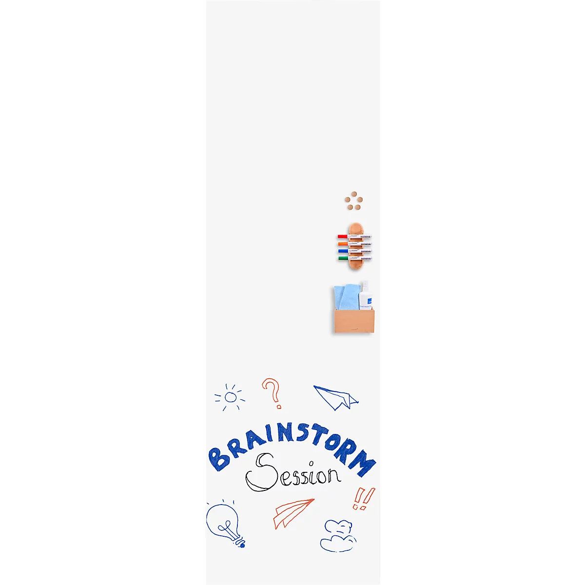 Whiteboard-Module Legamaster “Wall-Up”, rahmenlos, magnethaftend, B 595 x H 2000 mm, weiß