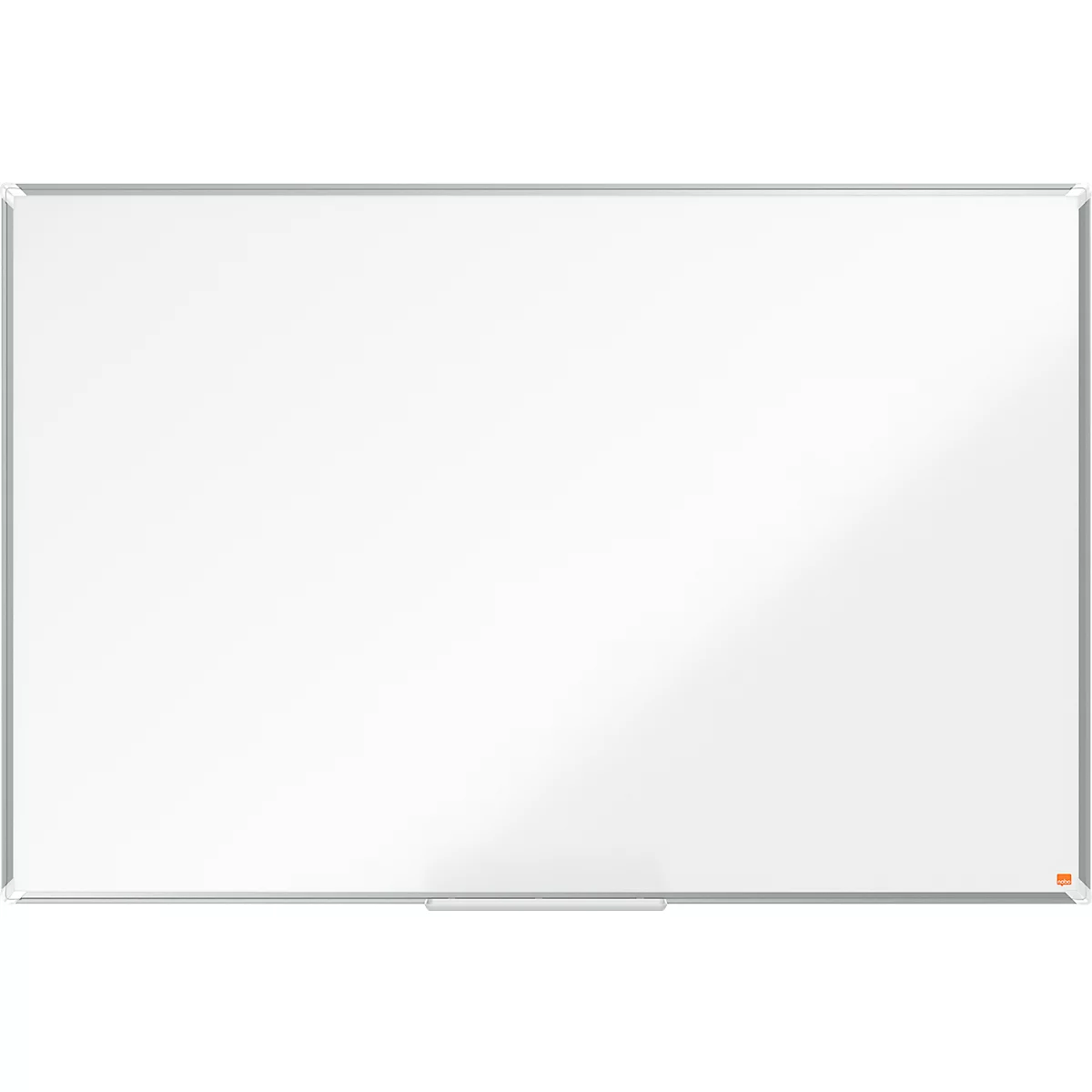 Whiteboard Nobo Premium Plus, magnethaftend, mit Ablageschale, B 1500 x H 1000 mm, emailliert, weiß, inkl. Boardmarker