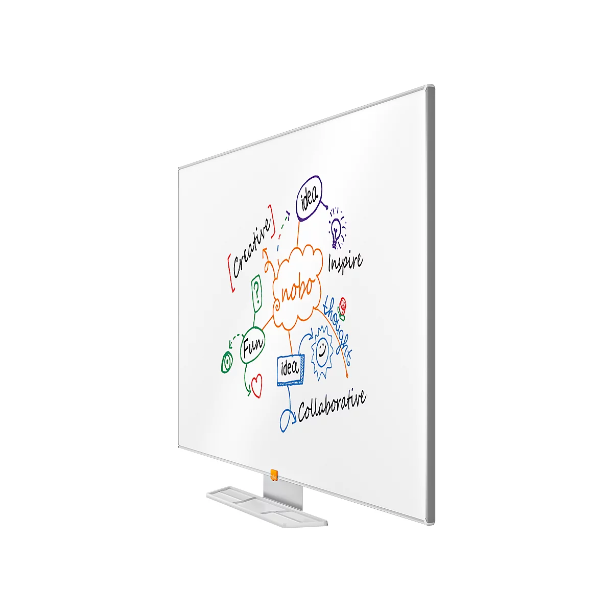 Whiteboard nobo Widescreen, emailliert, 700 x 1230 mm