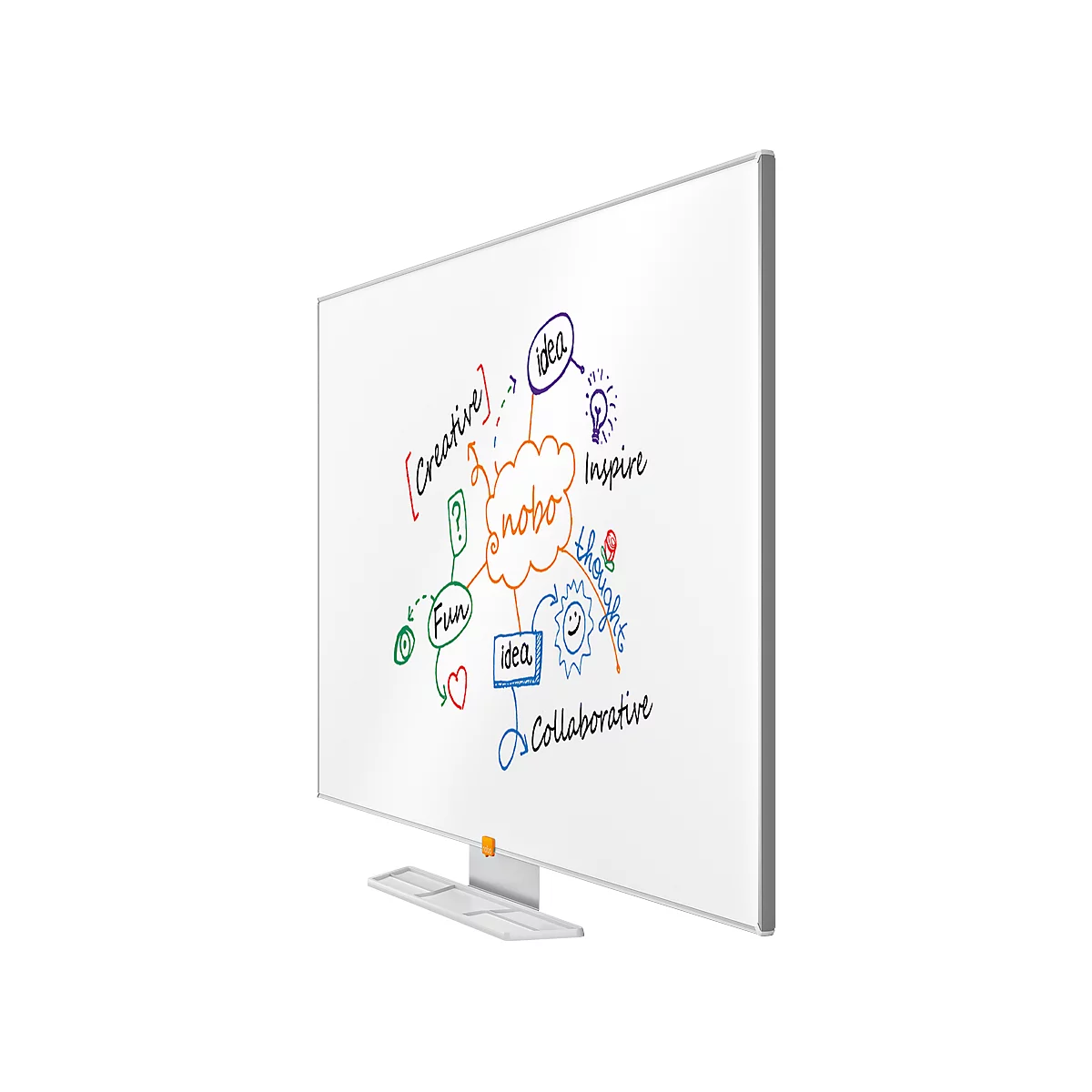 Whiteboard nobo Widescreen, Stahl Nano Clean, 700 x 1230 mm