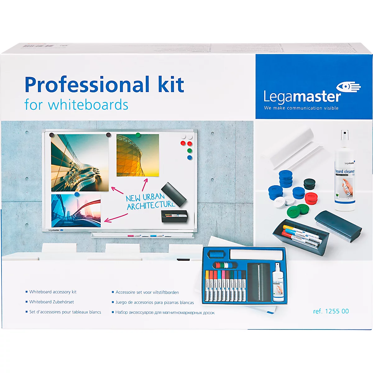 Whiteboard-PROFESSIONAL-set Legamaster 7-125500, complete set, markers, reiniger, magneet, 27-delig